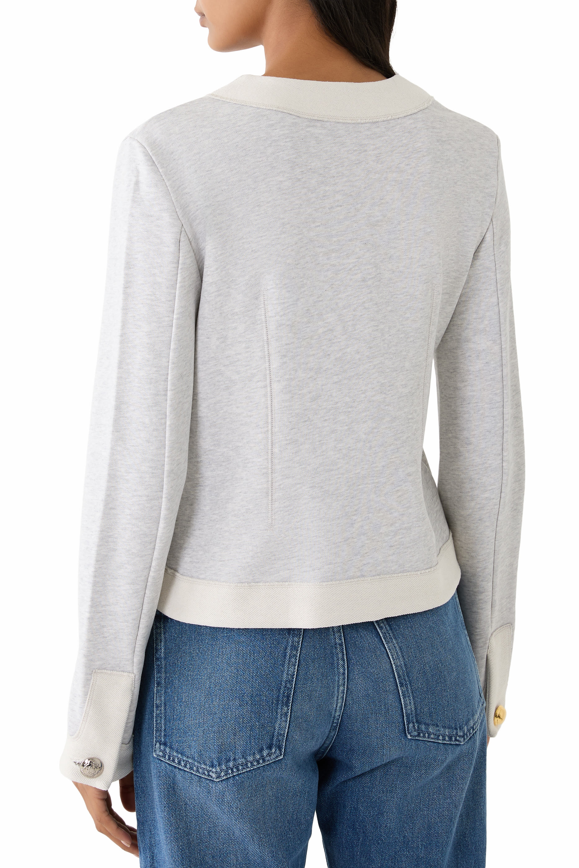 كارديغان منسوج قطن عضوي