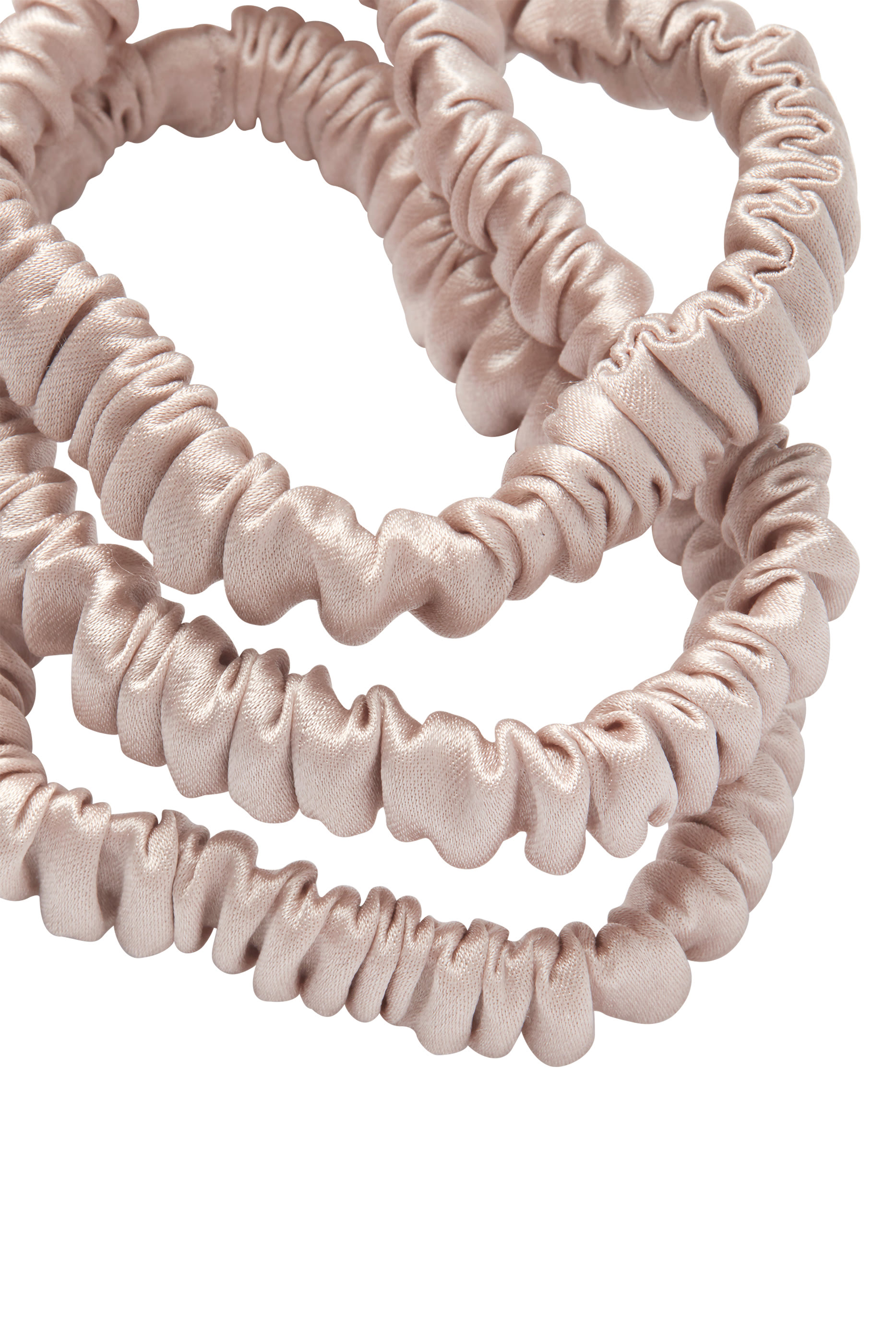 مجموعة رباط شعر للنوم حرير لامع، 3 قطع