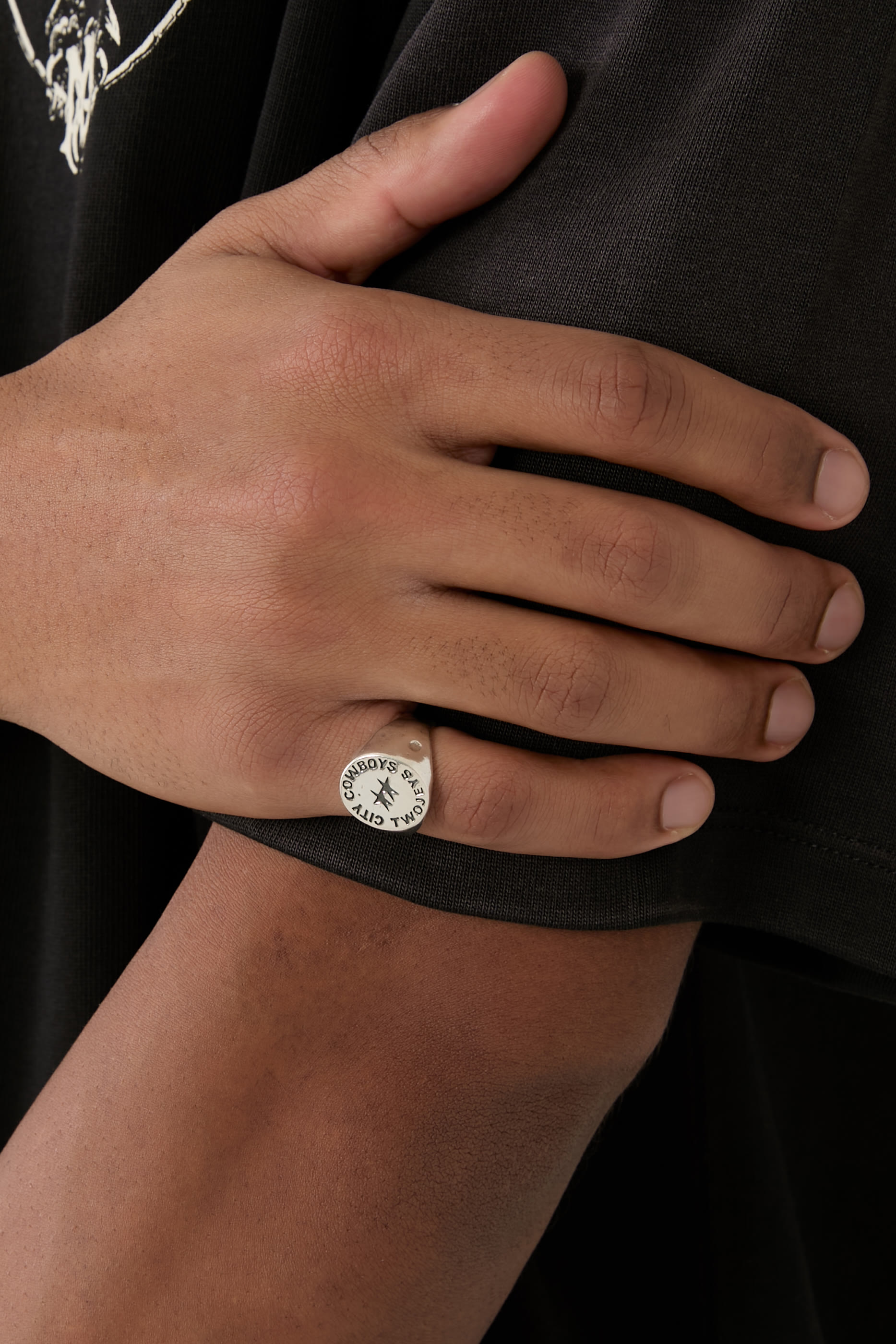 خاتم كلاسيكي اجنورانت كاوبويز، فضة إسترلينية عيار 925