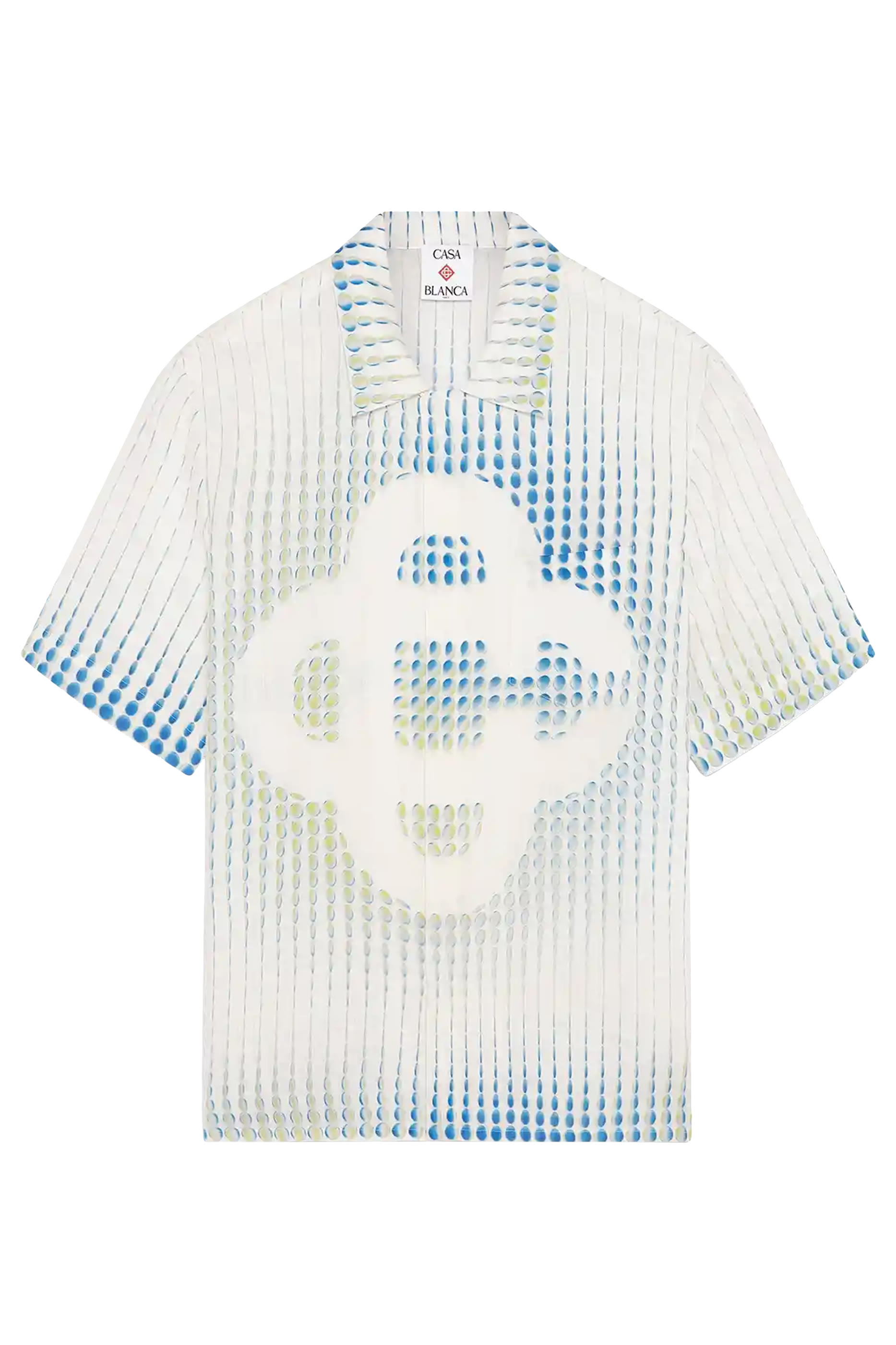 قميص بنقشة منقطة