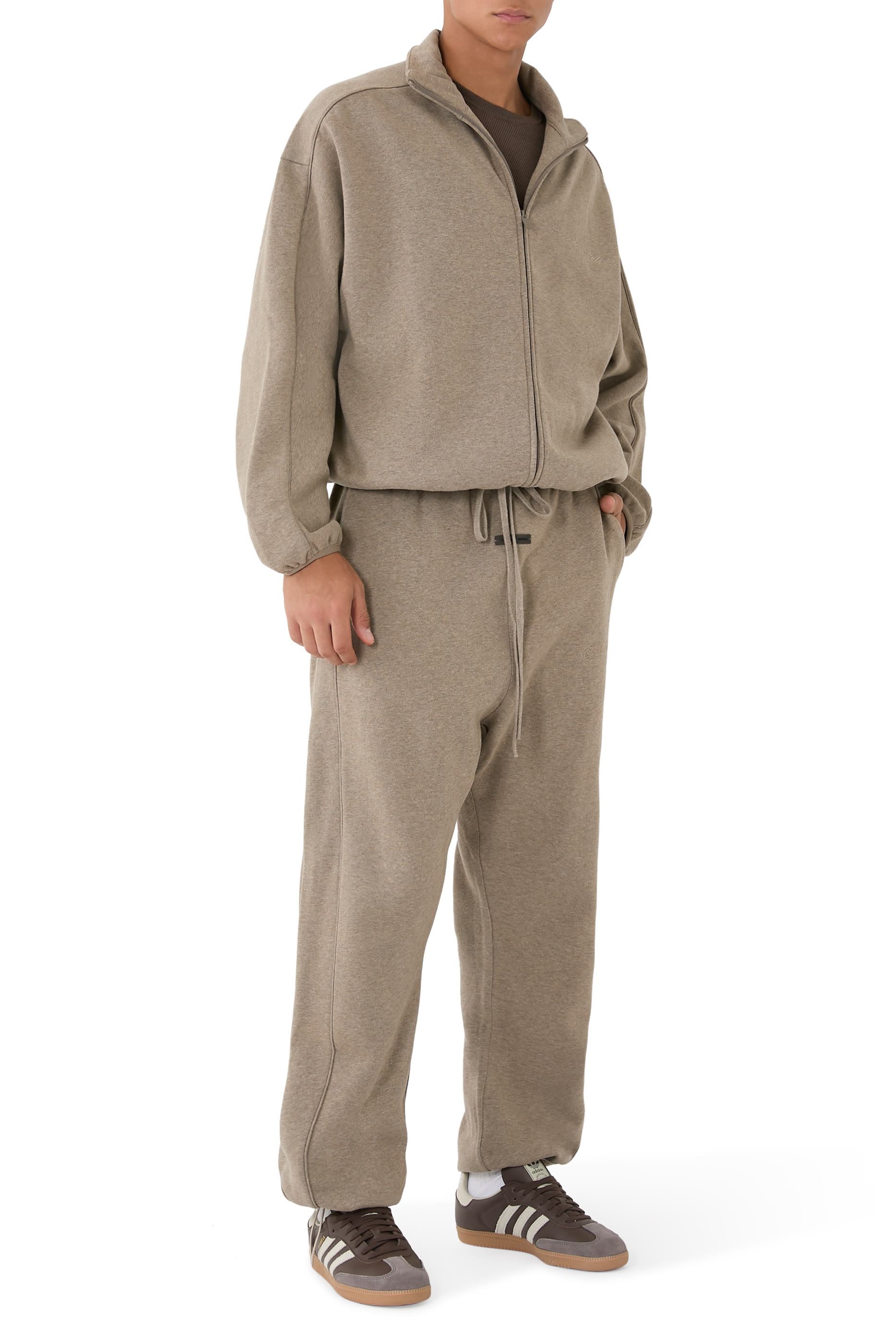 جاكيت رياضي صوف ناعم بخطوط بارزة الملمس