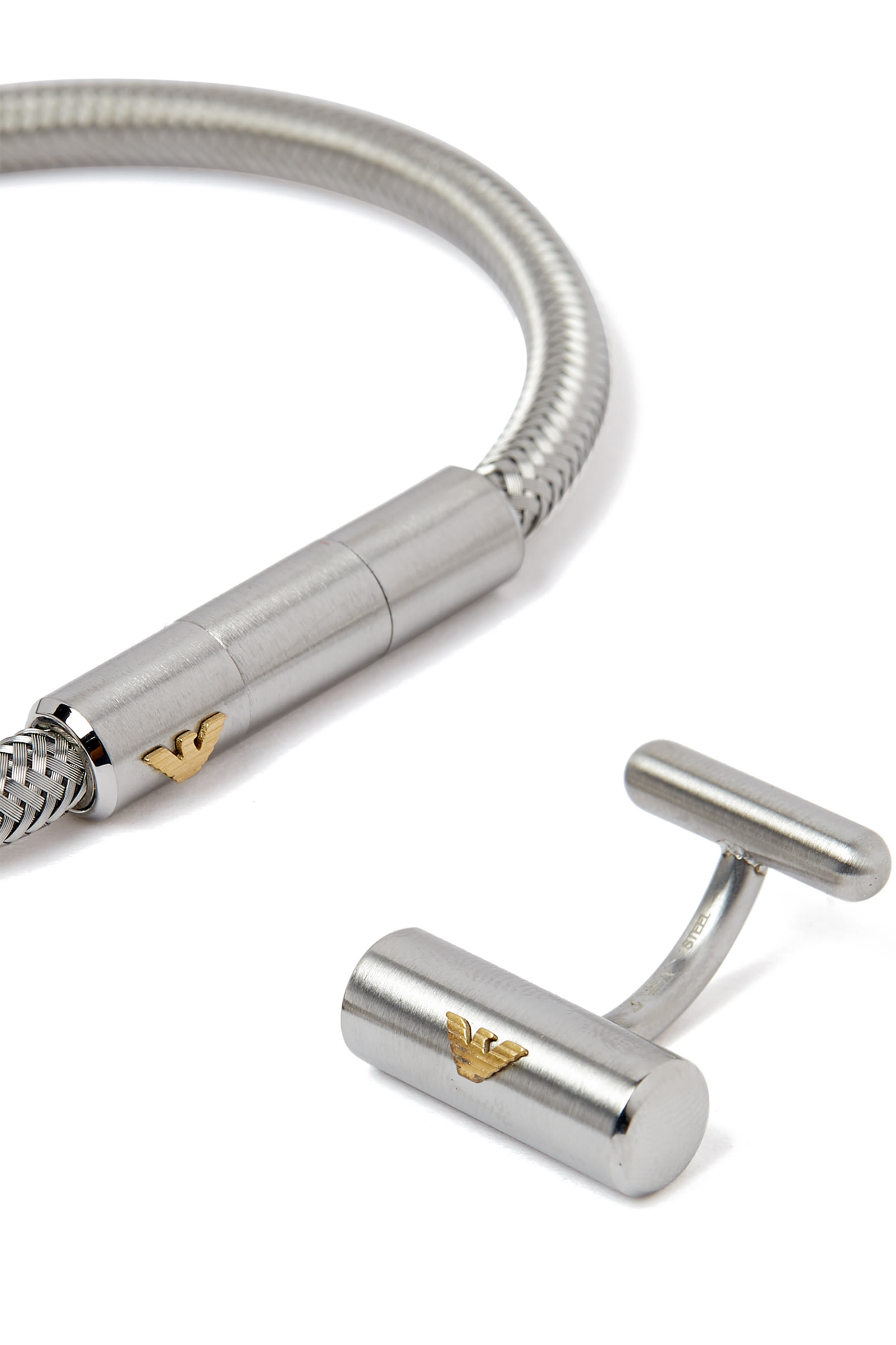 طقم سوار وأزرار أكمام ستانلس ستيل