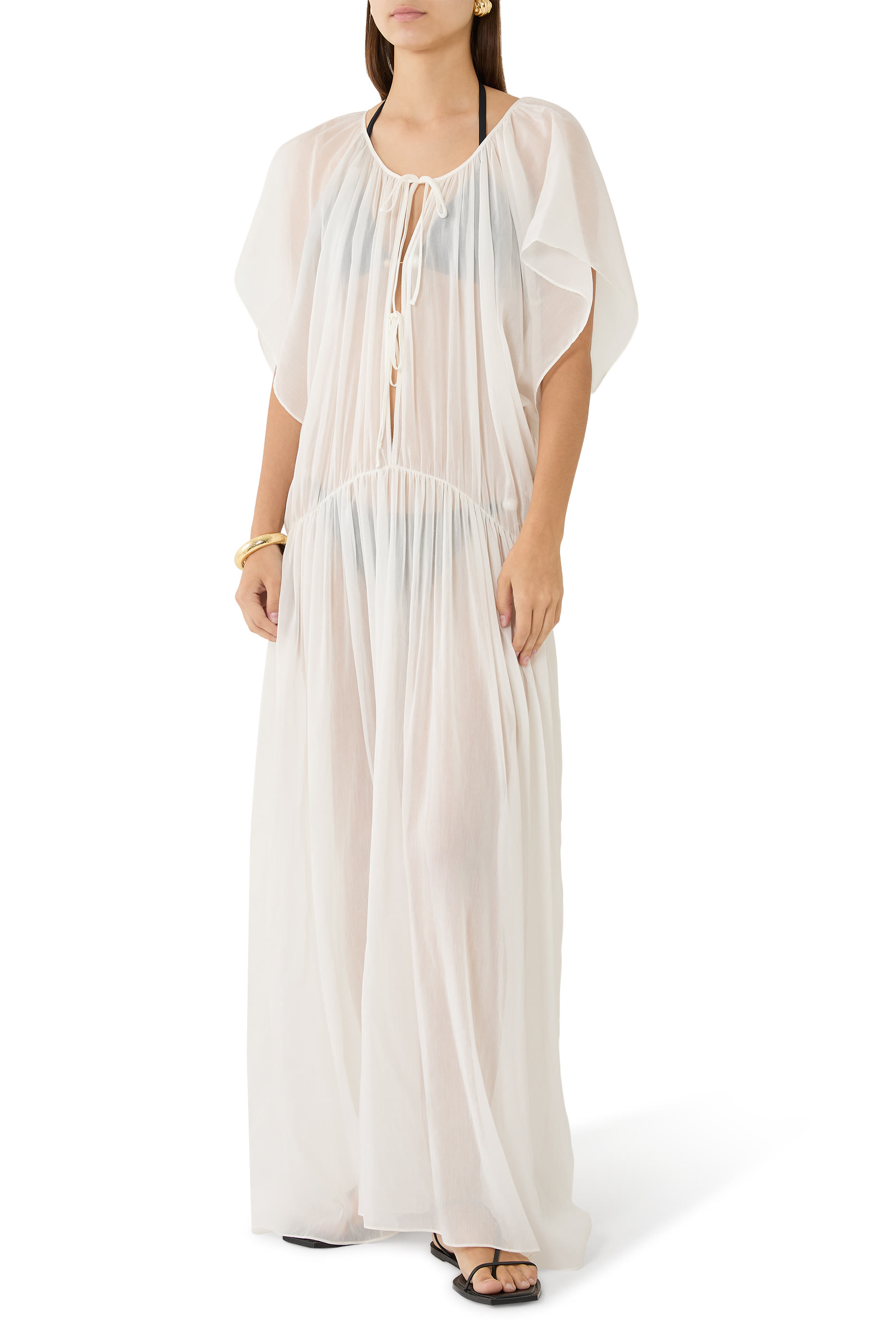 فستان إستر متوسط ​​الطول للإرتداء بالشاطئ