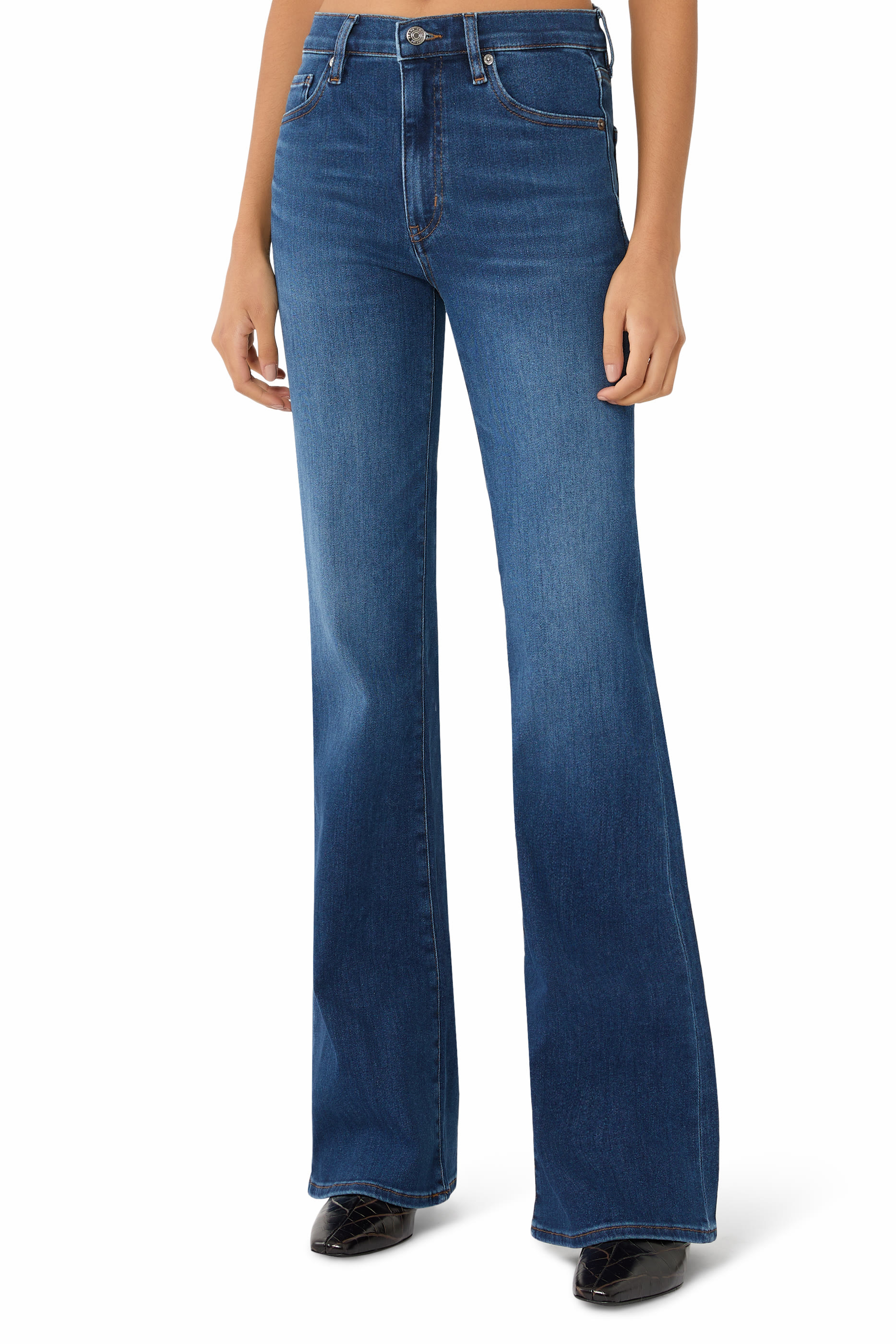 بنطال جينز ايكون بقصة طويلة