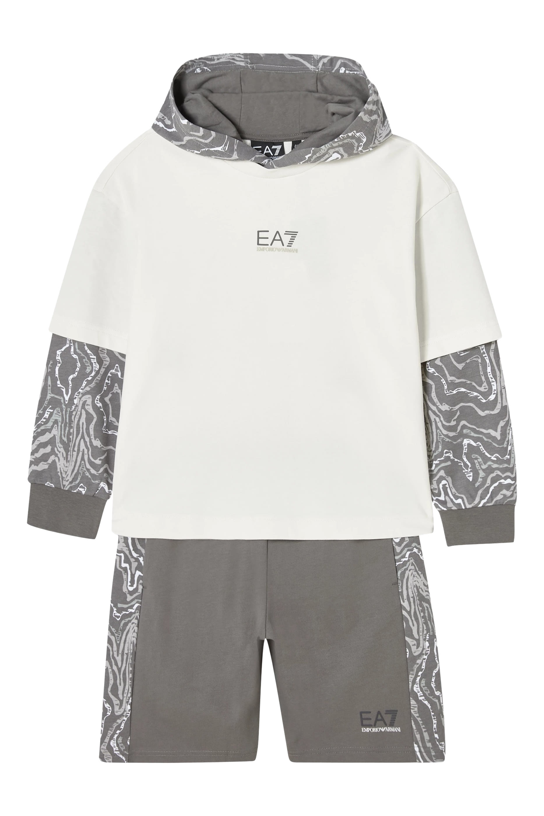 شورت برمودا بشعار الماركة عاكس للضوء للأطفال