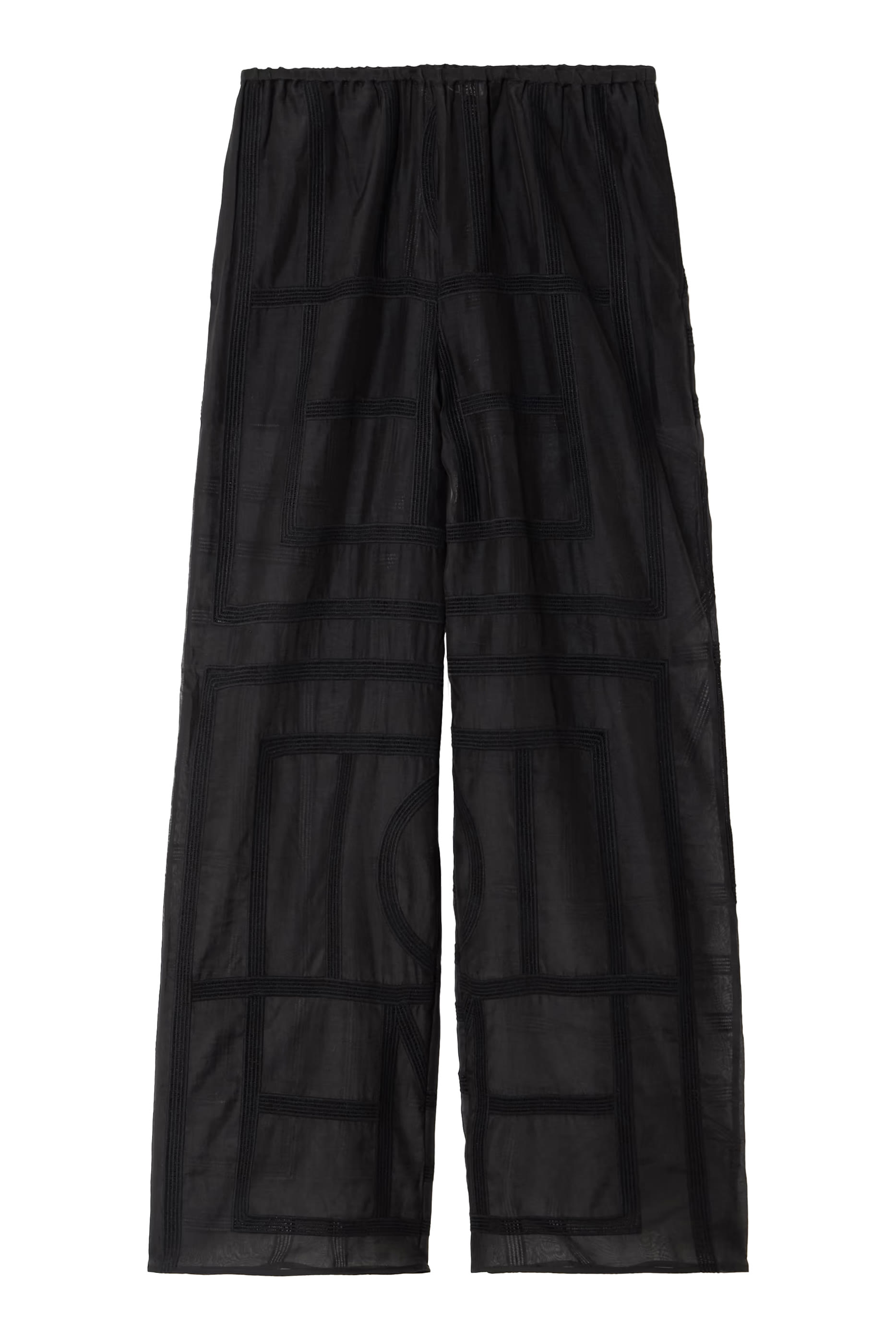 بنطال بيجامة بحروف شعار الماركة كروشيه