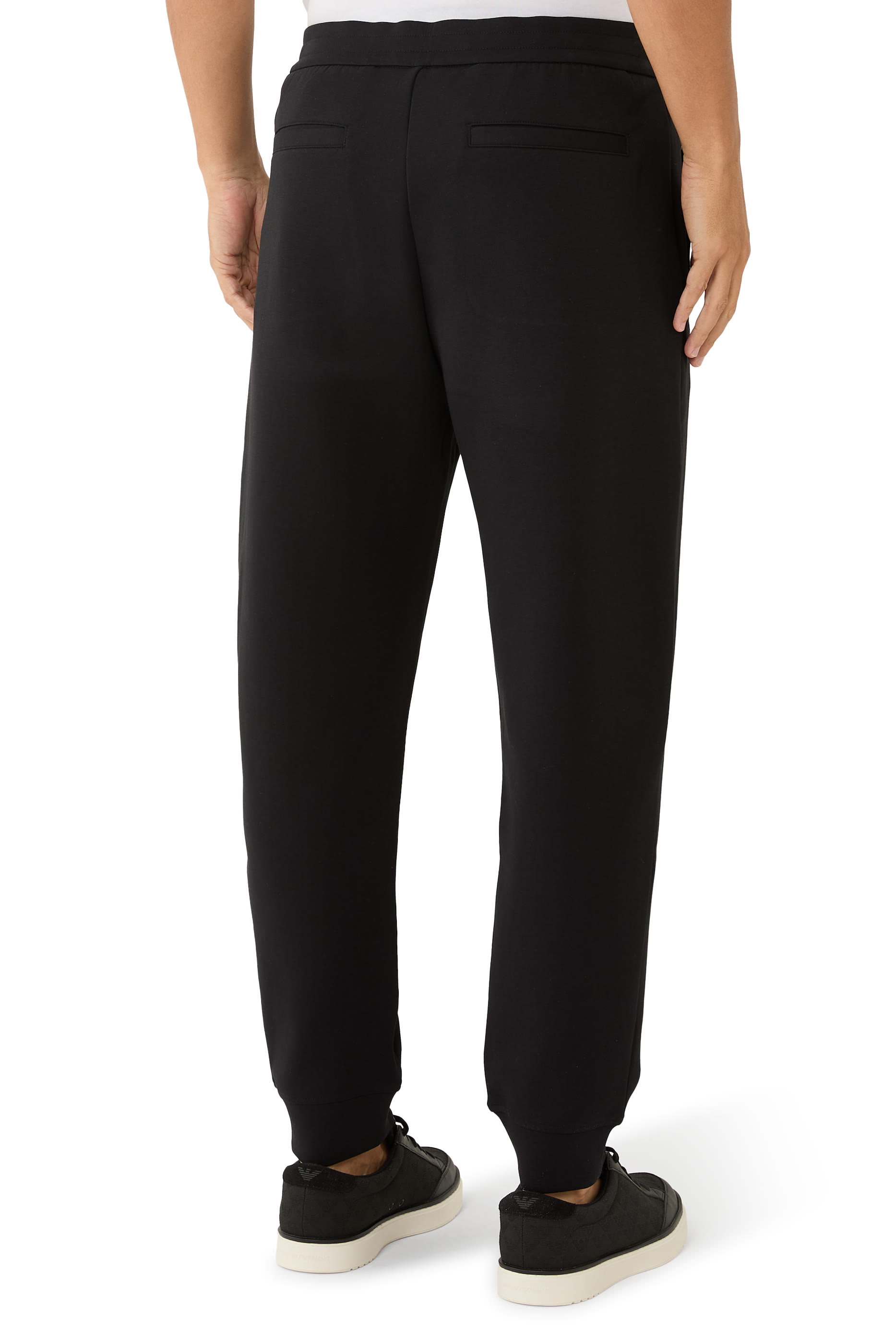 بنطال رياضي بتطريز شعار الماركة جيرسيه مزدوج