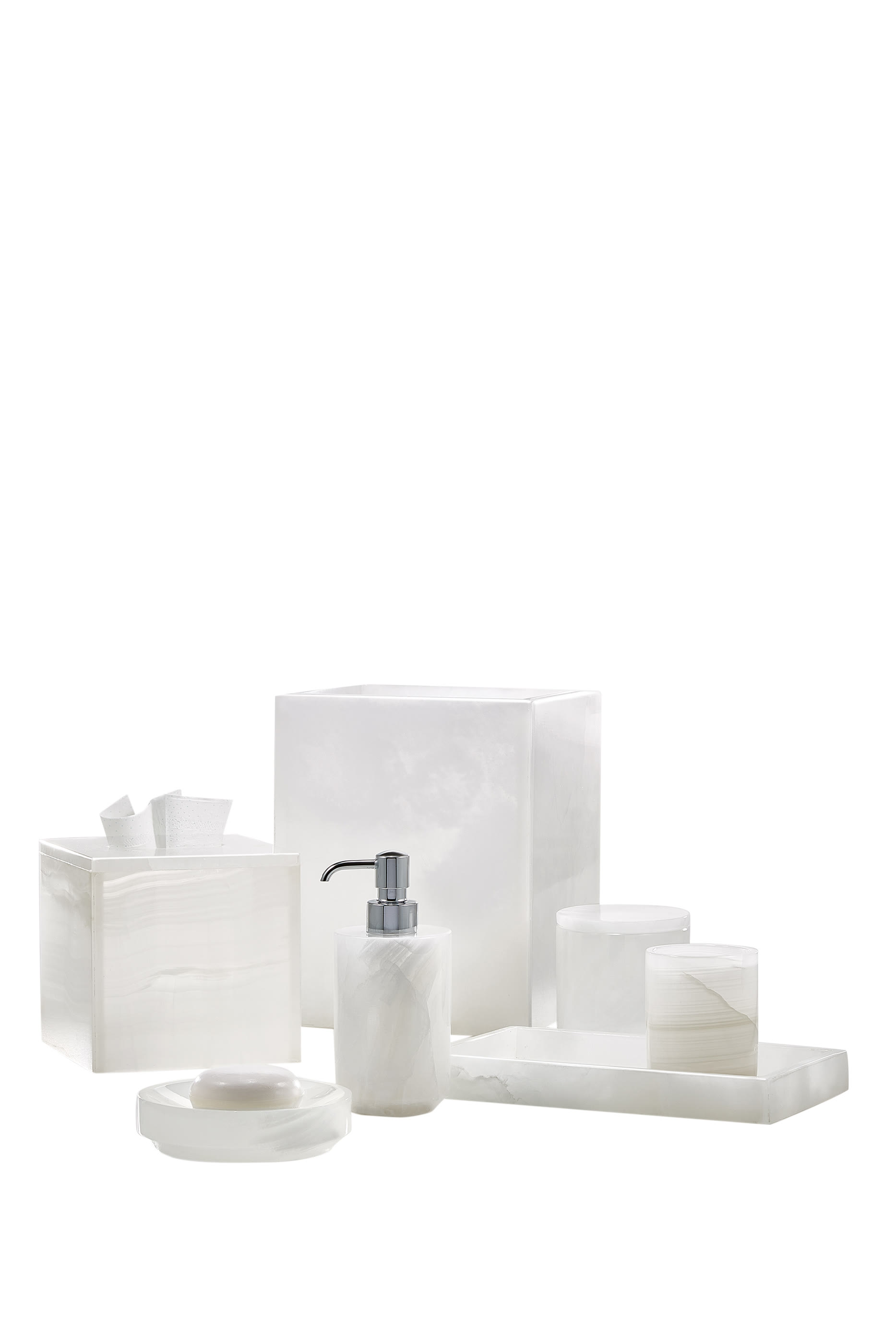 حامل مناديل هيلو عقيق يماني