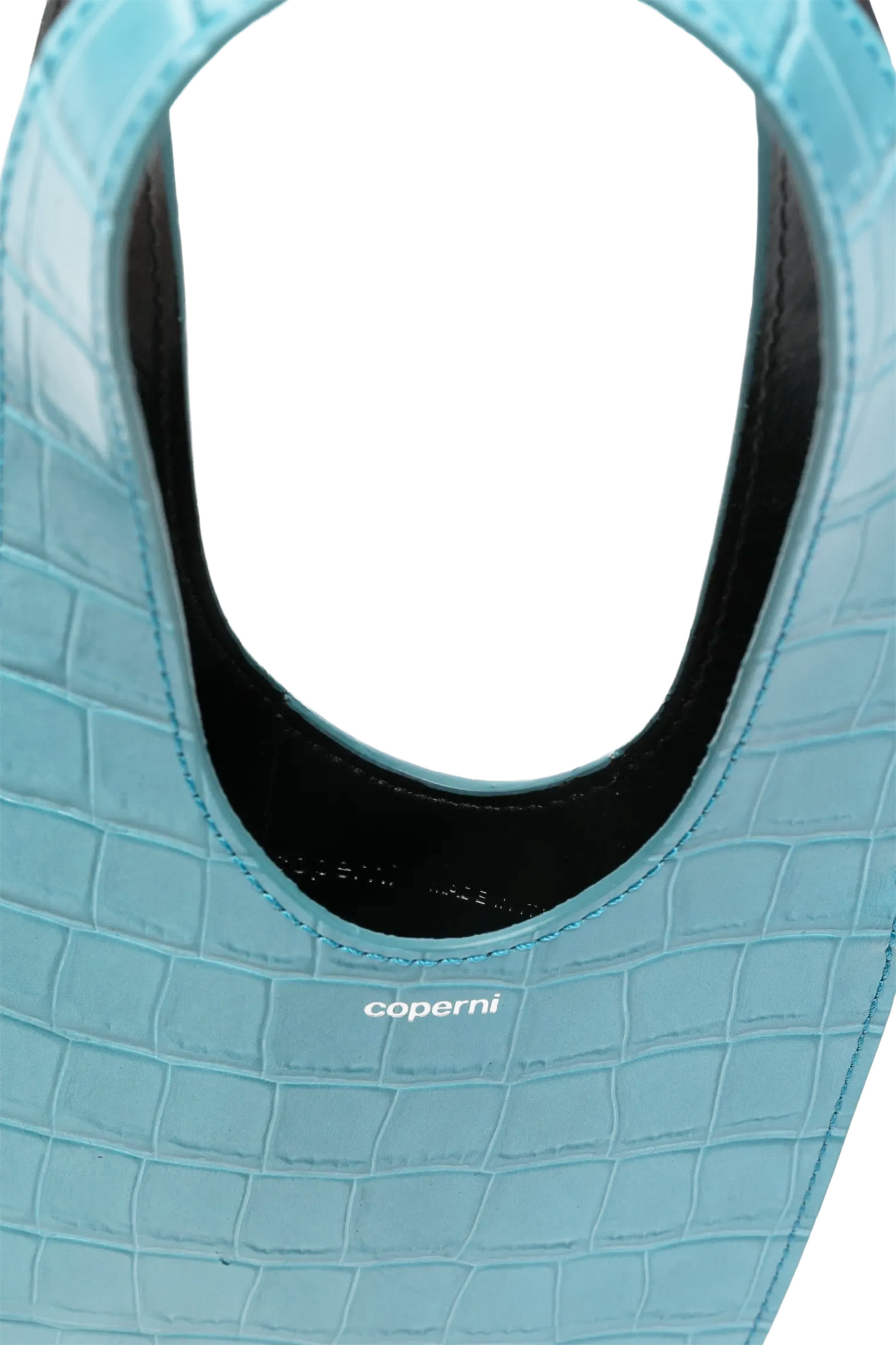 حقيبة بتصميم قلب بنقشة جلد تمساح