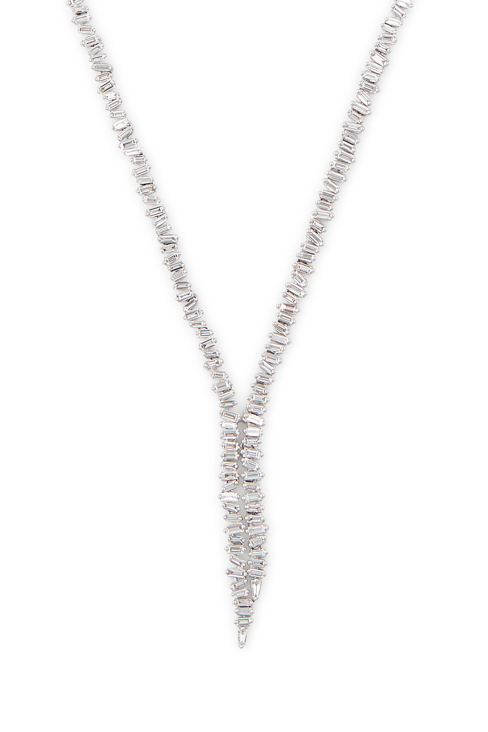 قلادة بوليرو مرصعة بالماس، ذهب أبيض عيار 18