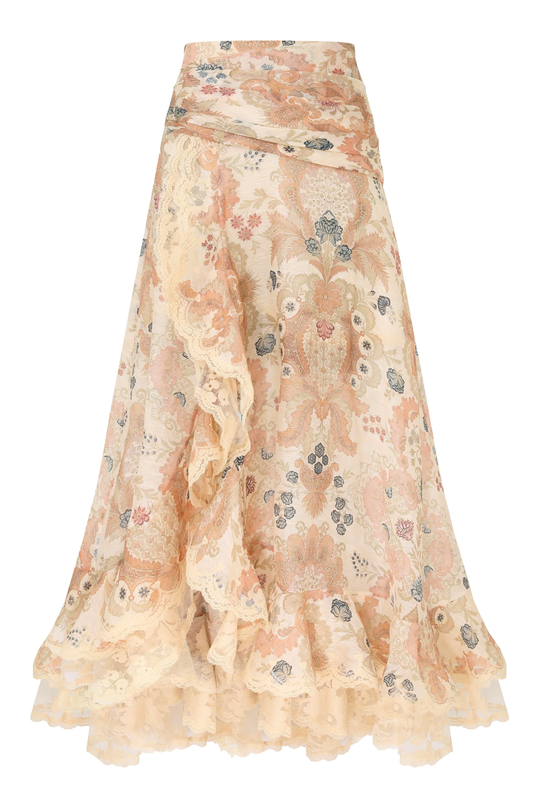 تنورة ريبالين طويلة دانتيل