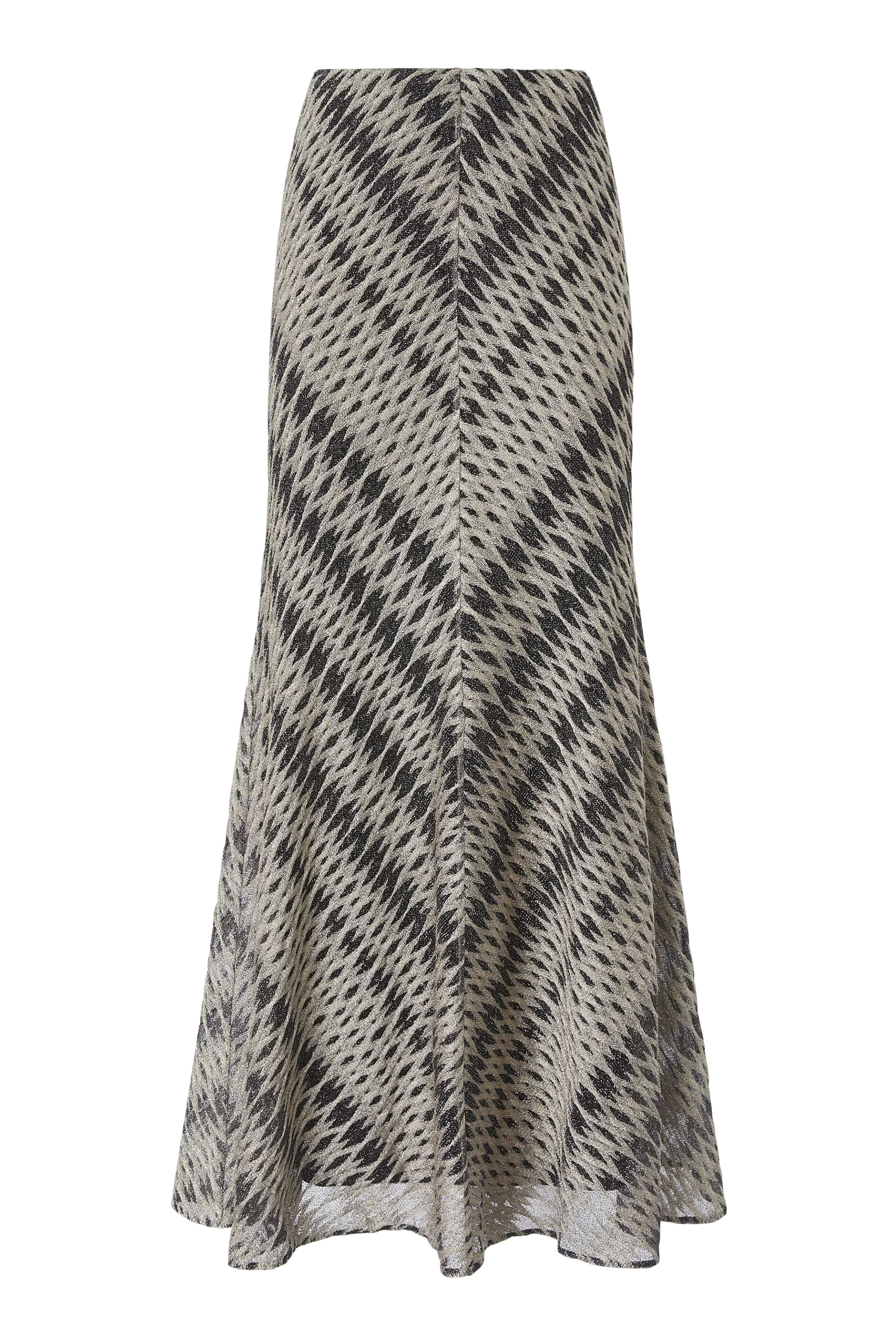 تنورة طويلة بنقشة معينات بارزة الملمس مزيج فيسكوز