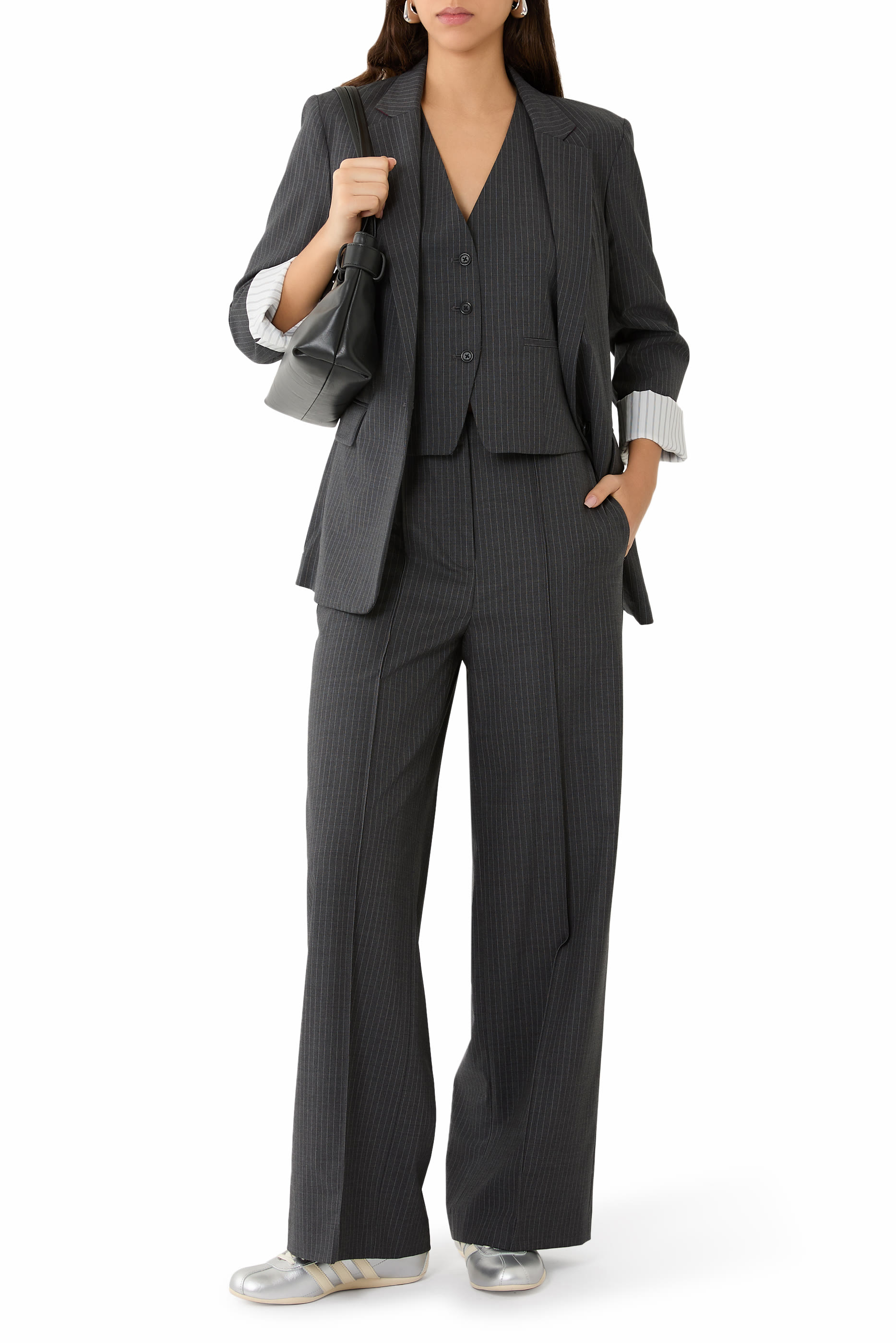 بليزر جينيفر 2 في 1 بنقشة مخططة