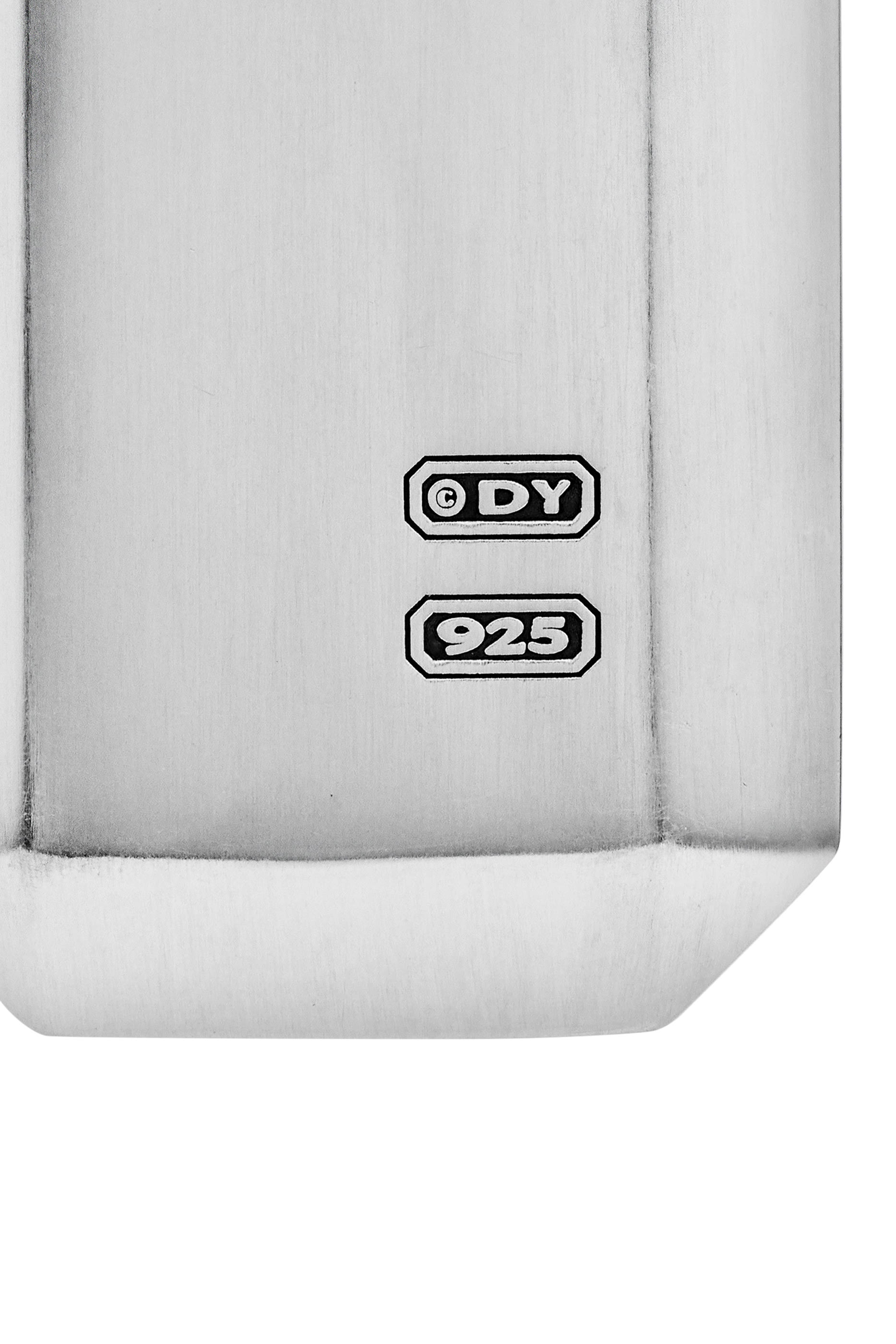 دلاية ديكو بتصميم شارة مرصعة بالماس الأسود، فضة استرلينية