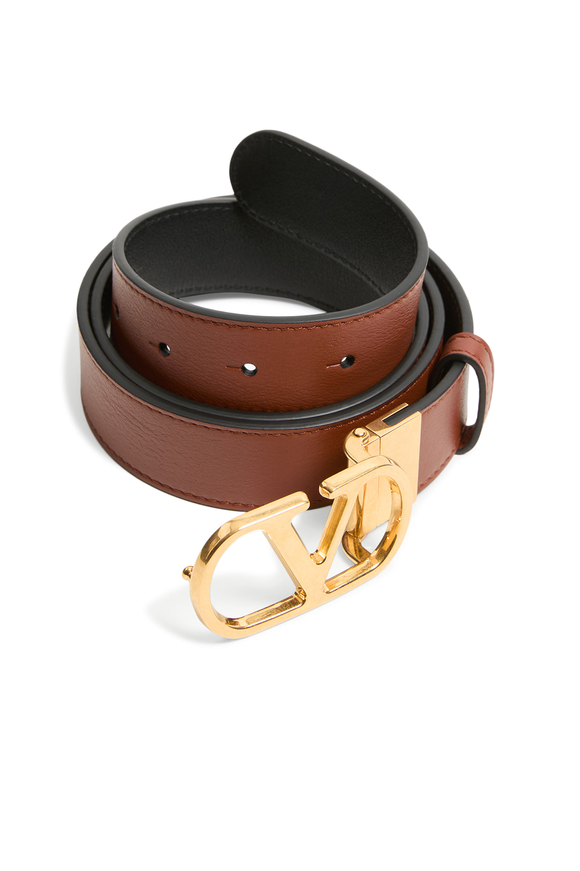 حزام مزين بشعار الماركة بتصميم بوجهين