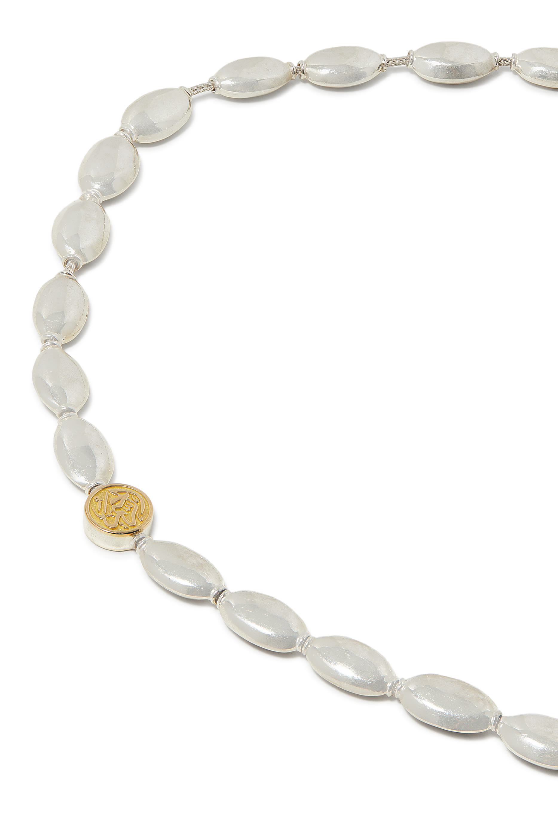 قلادة روزاري بدلاية بشرابات، فضة إسترلينية ولازورد