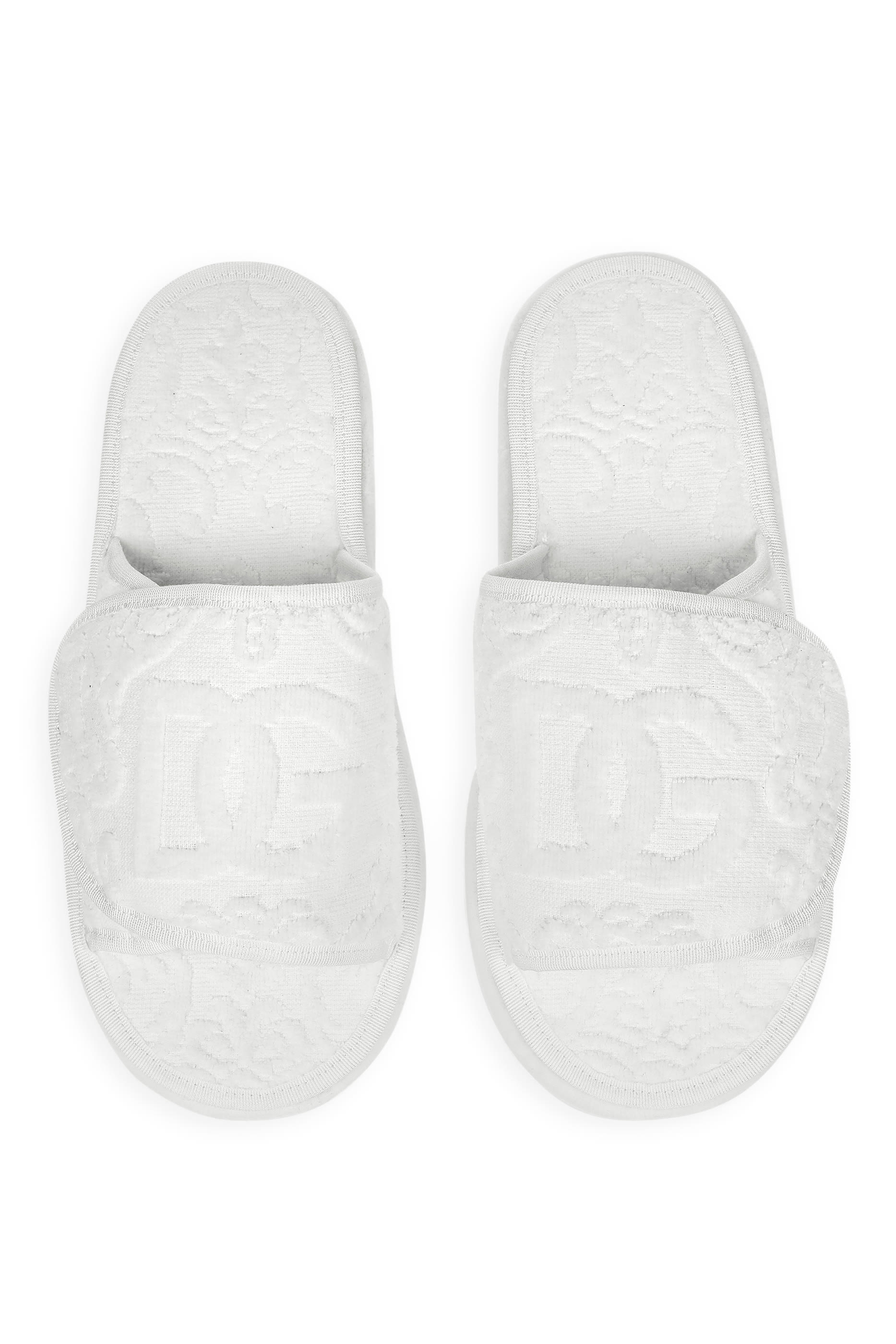 حذاء بلاطو مفتوح من الخلف  قطن تيري جاكار