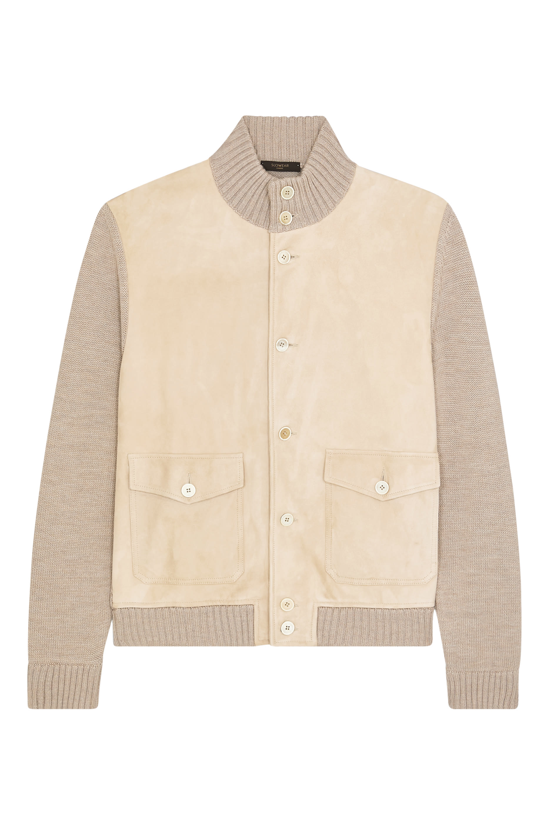 جاكيت بقصة ضيقة صوف وشمواه