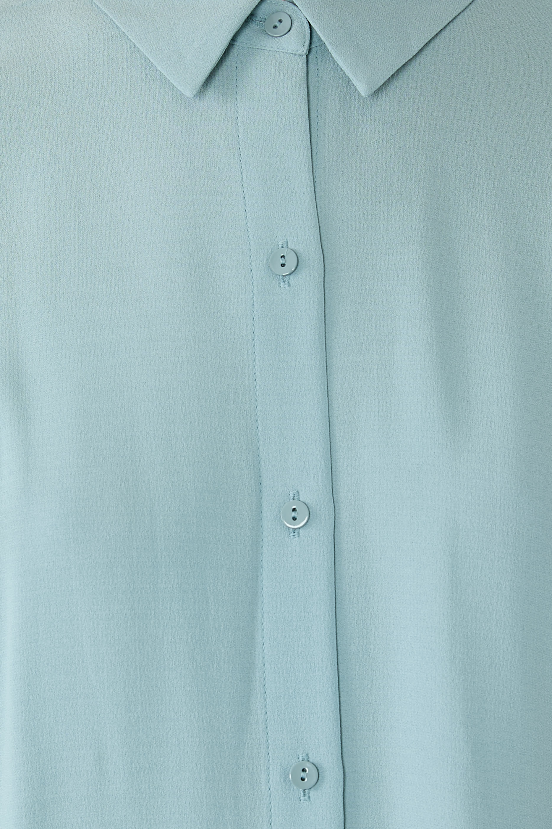 قميص بياقة كلاسيكية وحافة غير متماثلة كتان عضوي