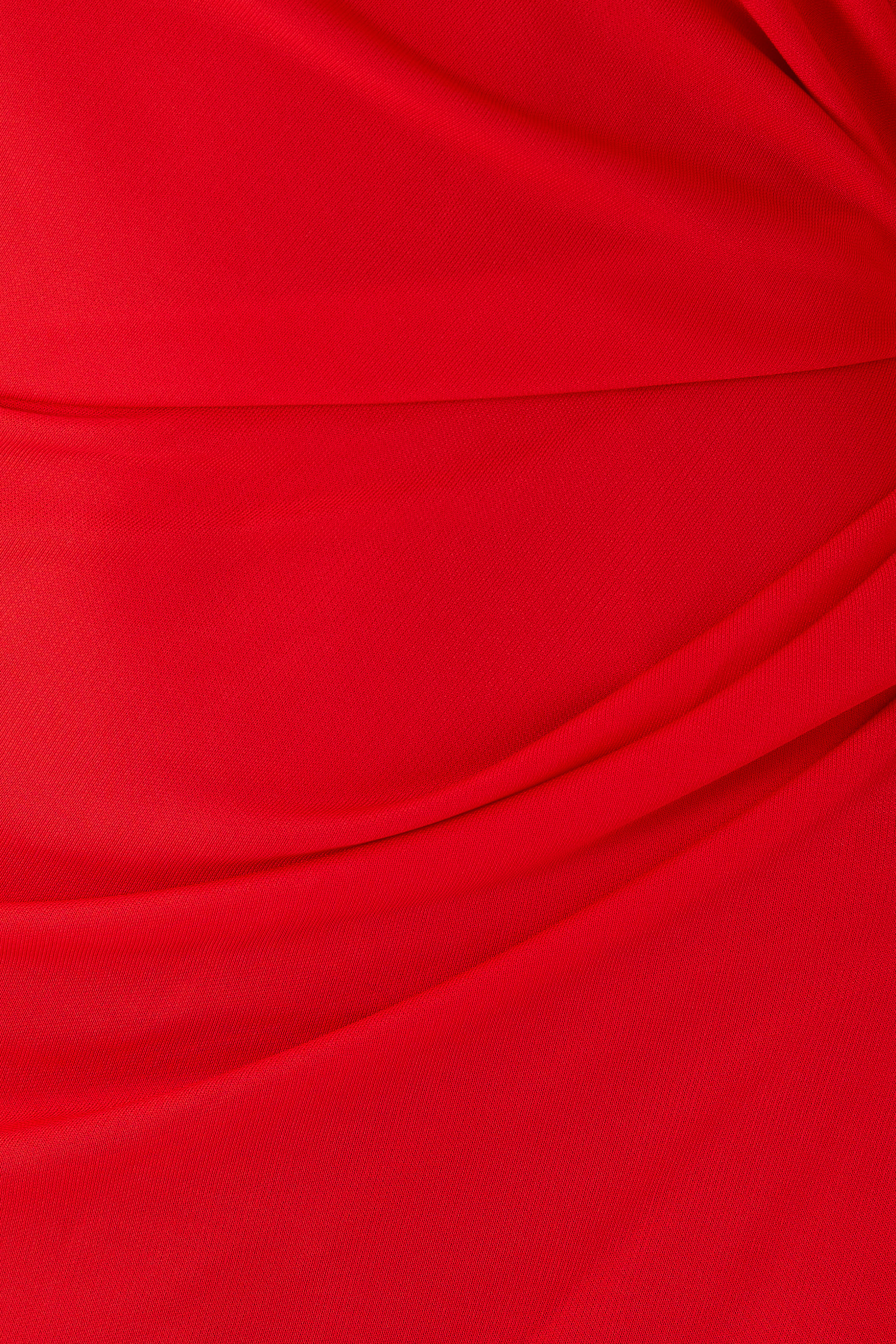 فستان سهرة دراببيه بأكمام طويلة جيرسيه