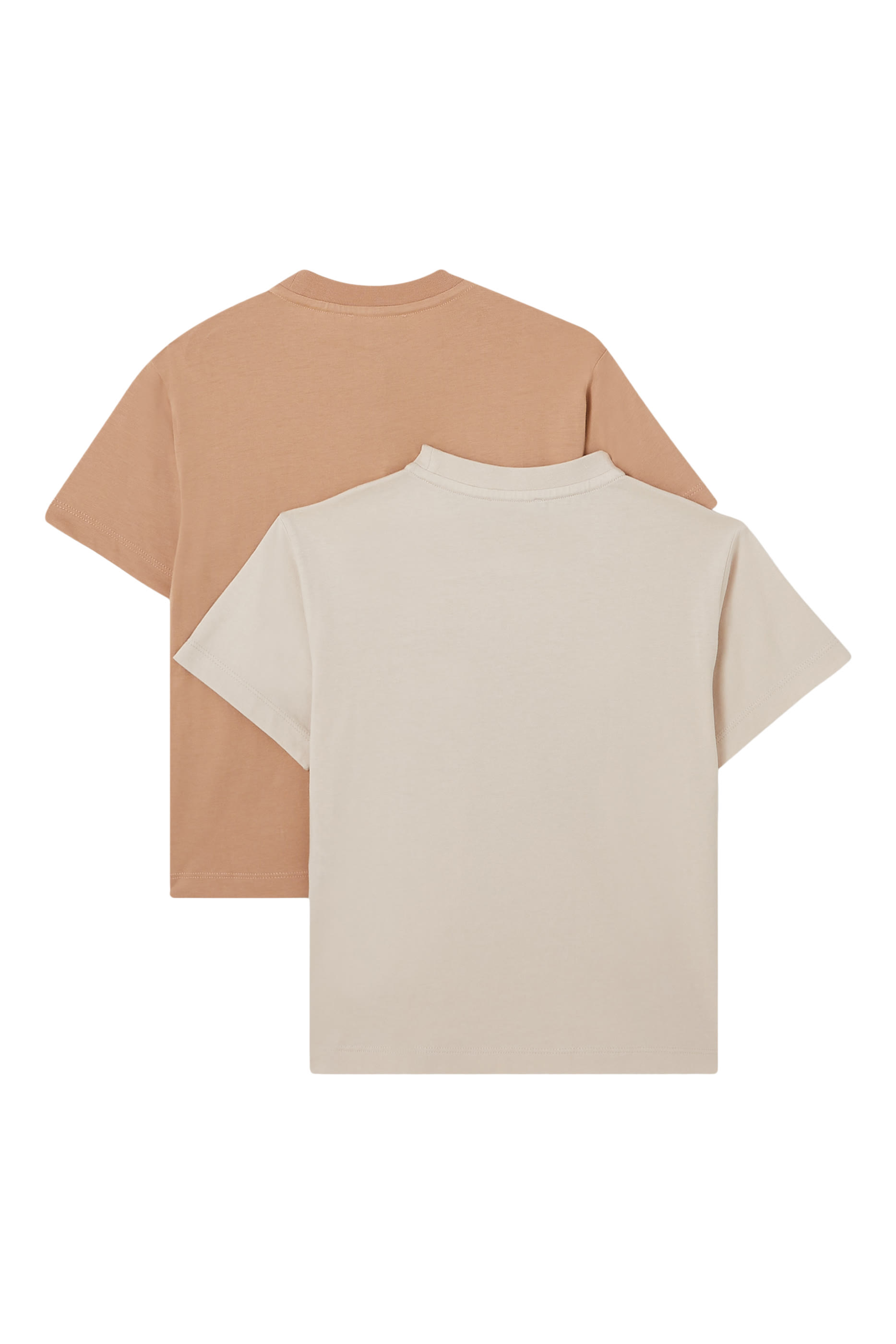 طقم تيشيرت بشعار الماركة، قطعتين للأطفال