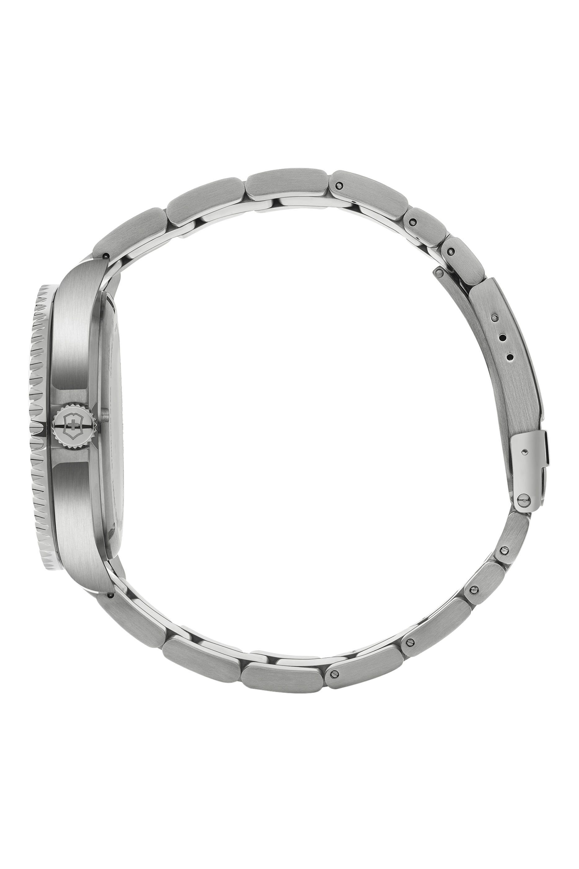 ساعة مافريك كبيرة مزينة بكريستال ياقوتي، ستانلس ستيل