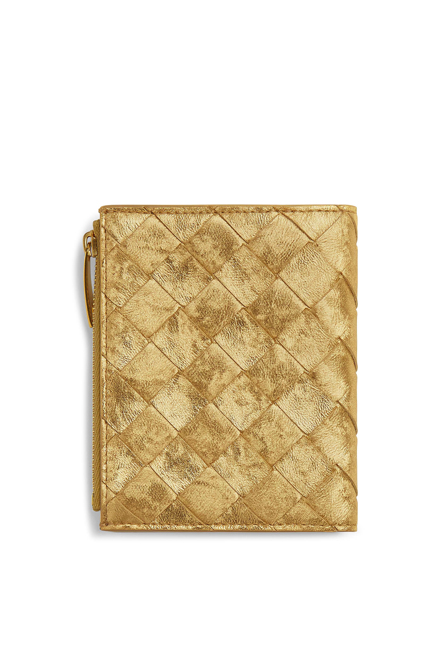 محفظة صغيرة بتصميم مجدول ثنائي الطي