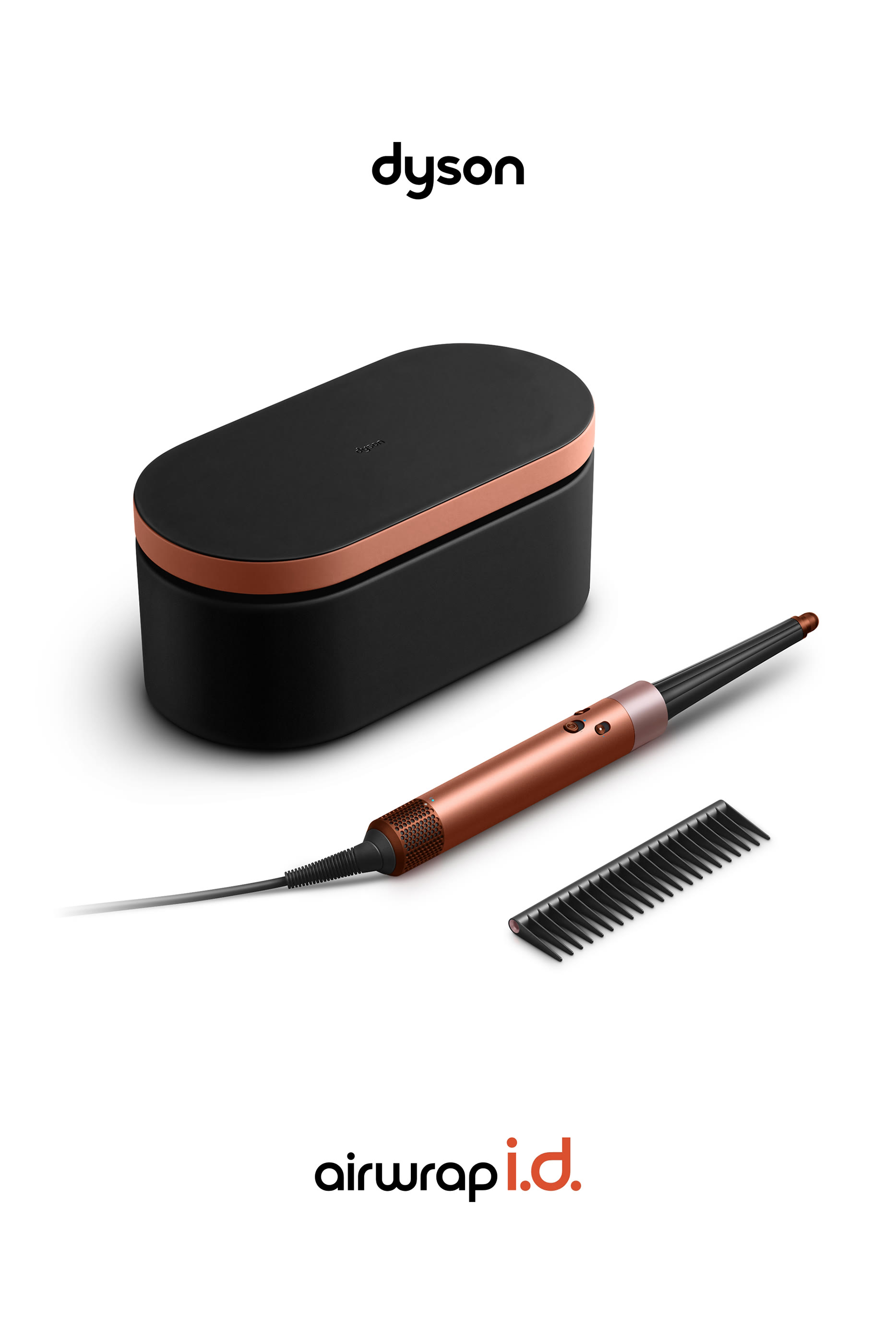 مجفف ومصفف شعر أيرراب آي. دي متعدد الإستخدامات _ للشعر الأملس و المجعد  (أمبر سيلك)