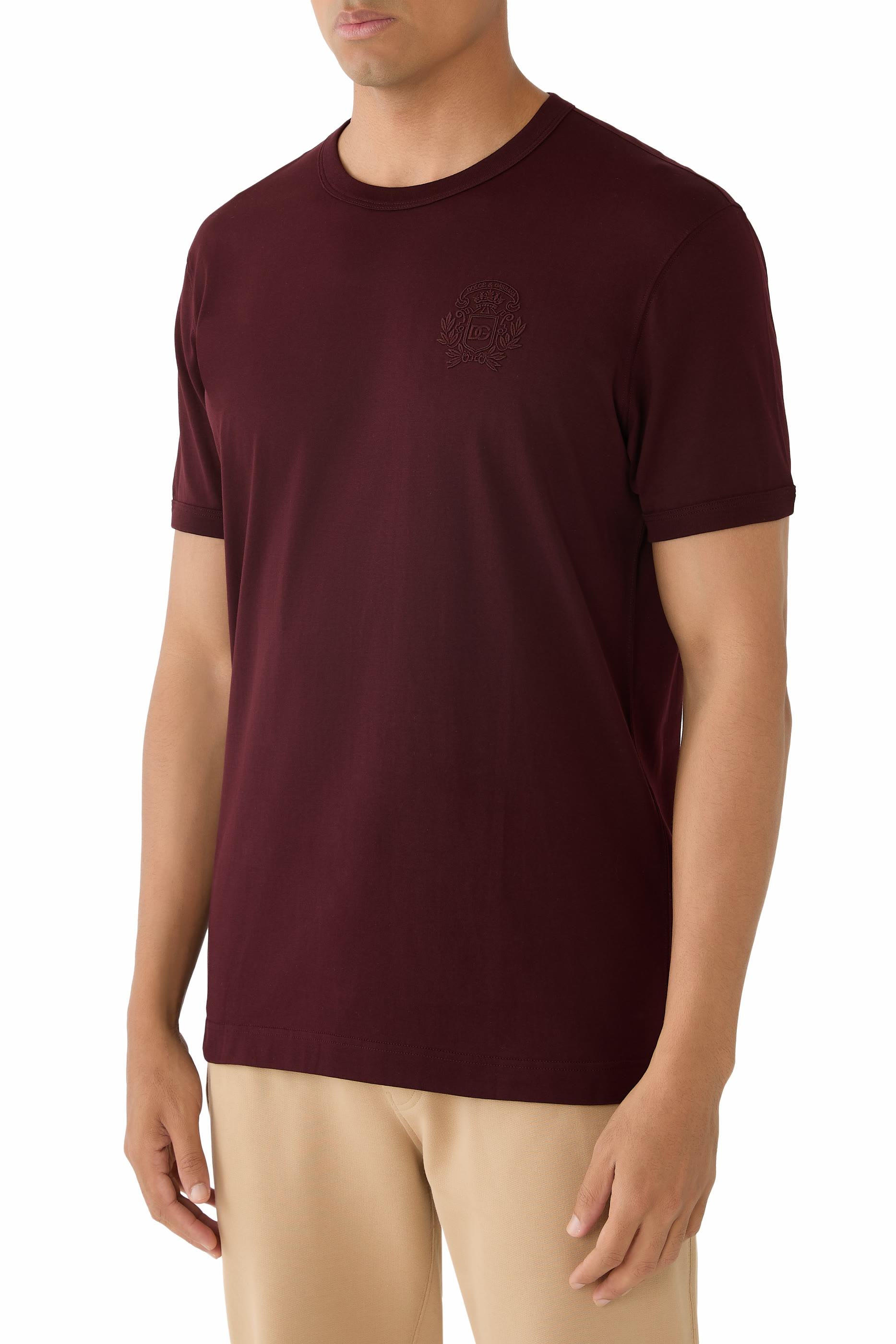 تيشيرت برقعة شعار الماركة قطن