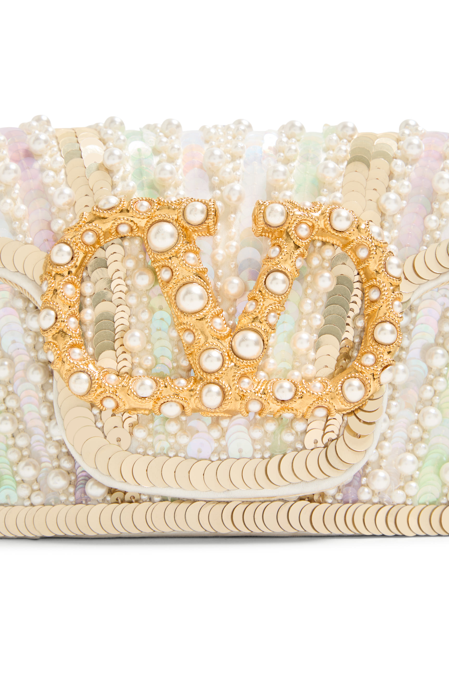 Loc&ograve; Jewel Logo Embroidered Small Shoulder Bag