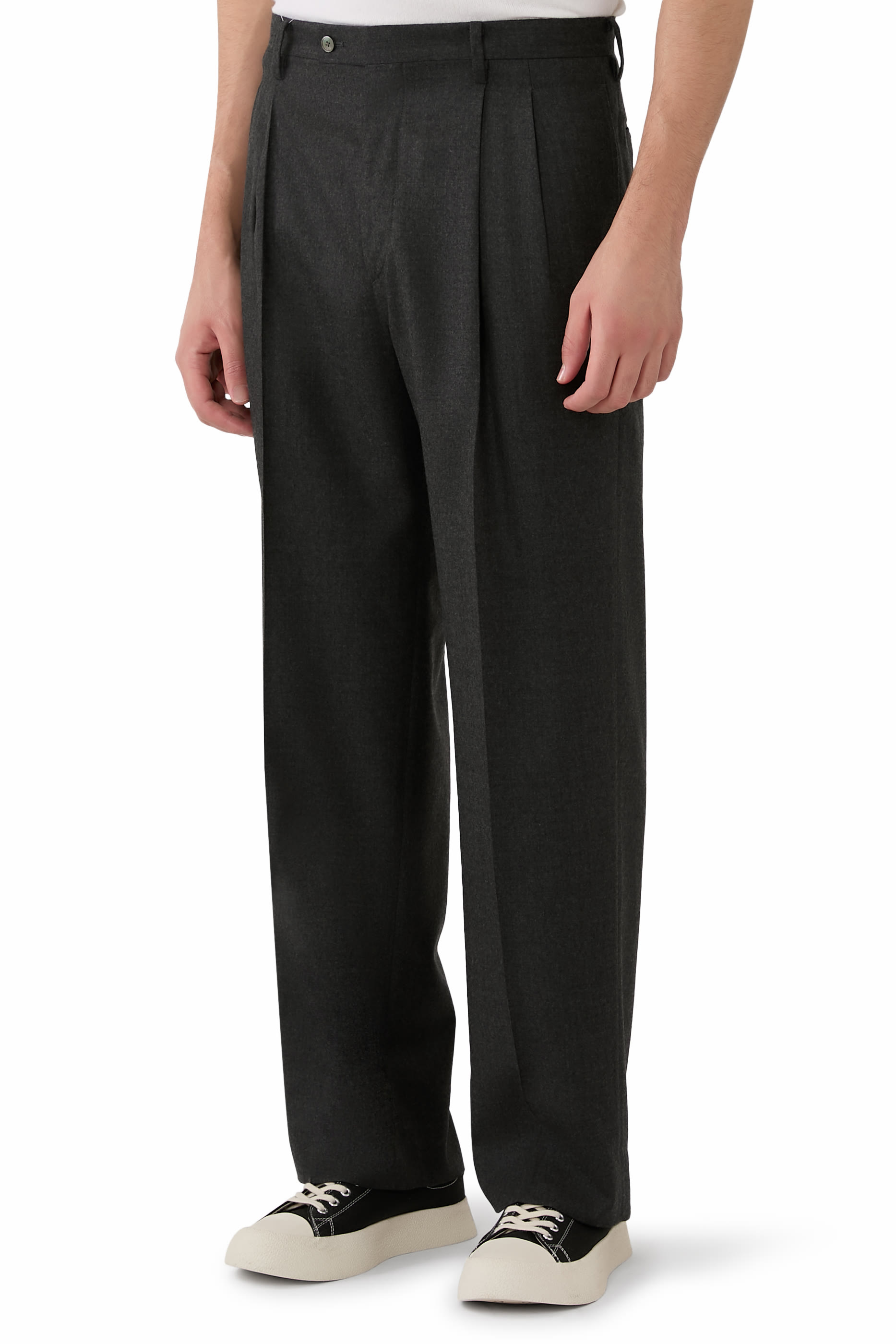 Super Light Wool Two-Tuck Slacks
