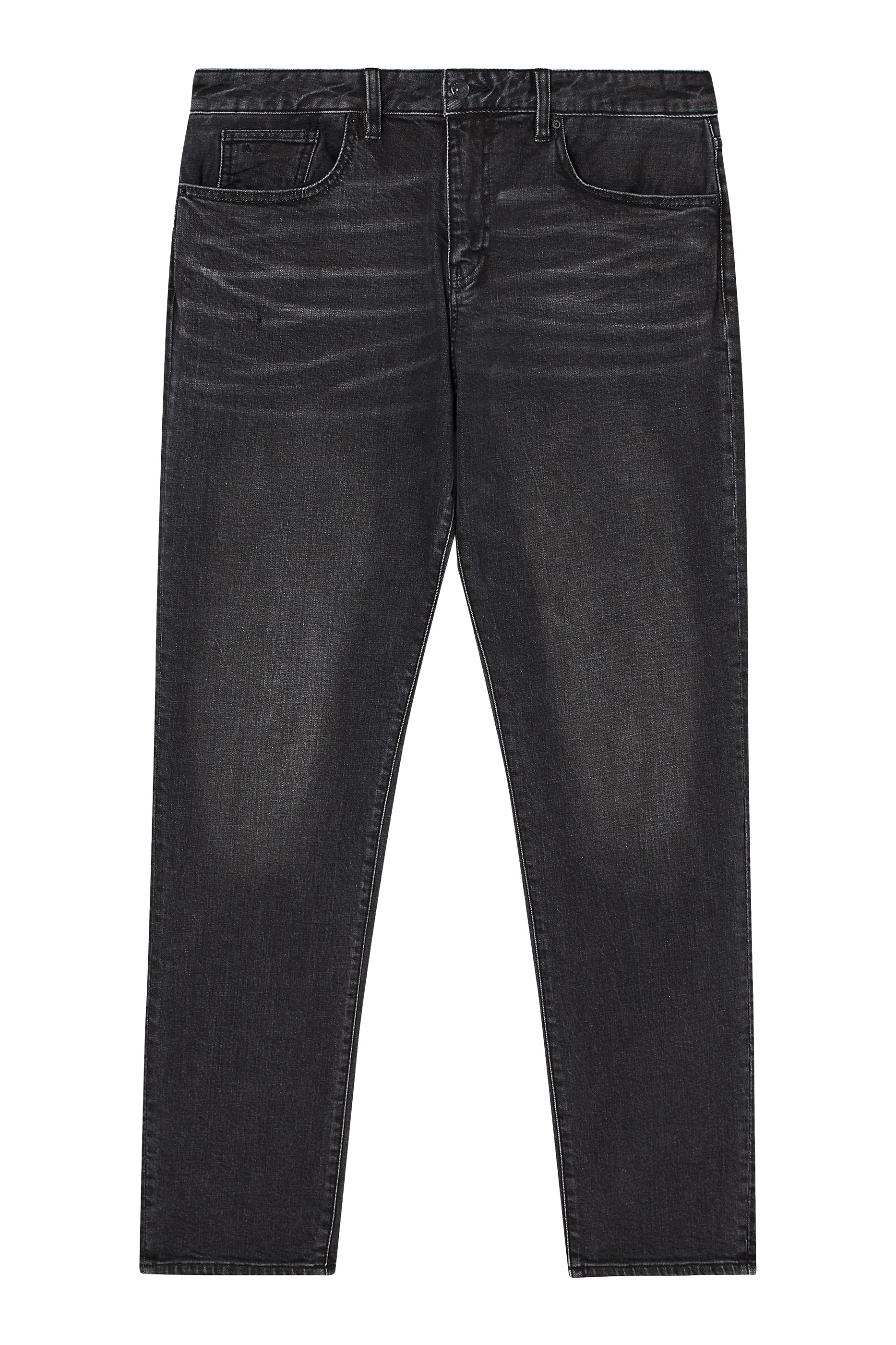 بنطال جينز بقصة ضيقة بشعار الماركة دينم 