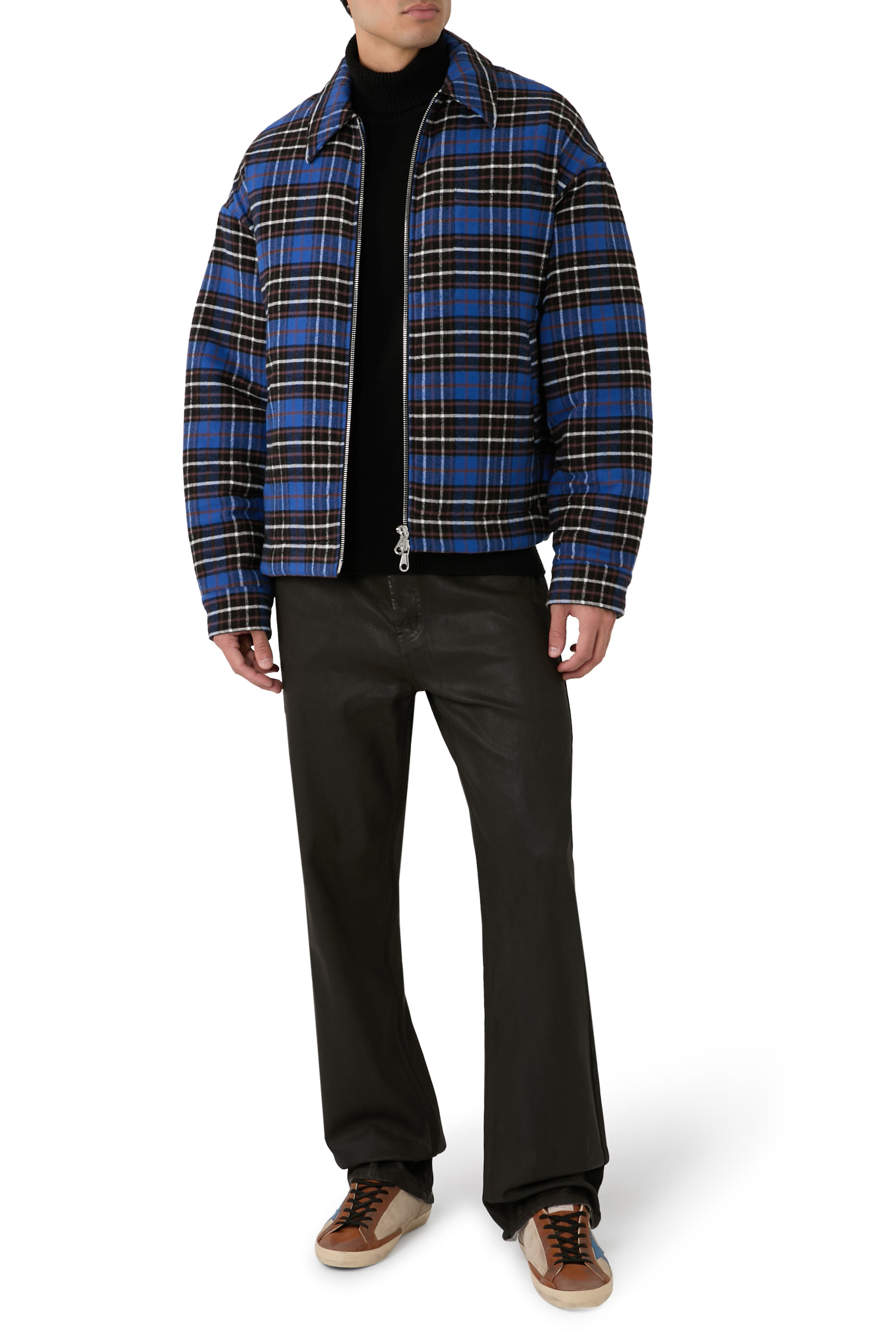 قميص بنمط جاكيت فلانيل