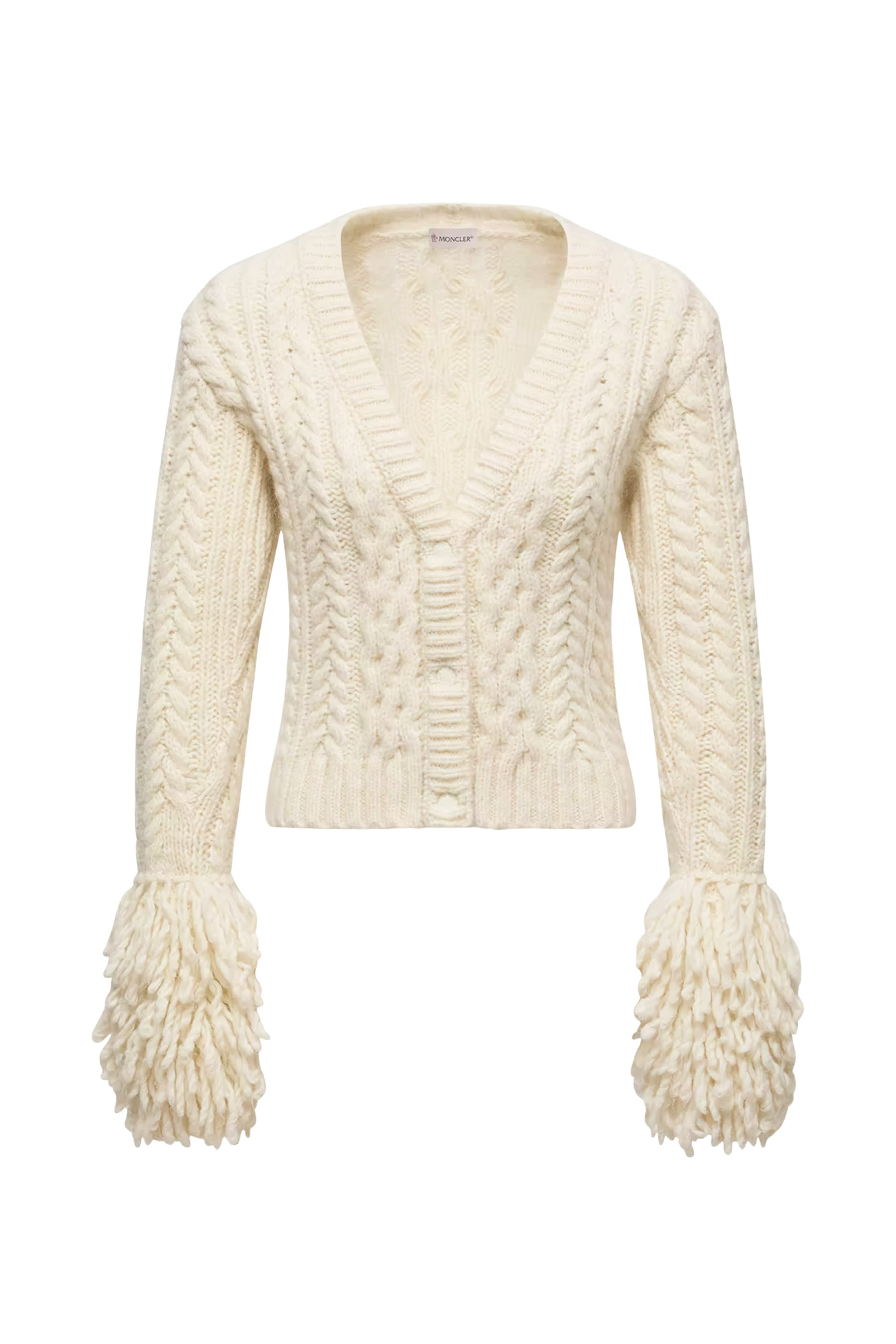 كارديغان بياقة على شكل حرف  V مزيج صوف ألبكة