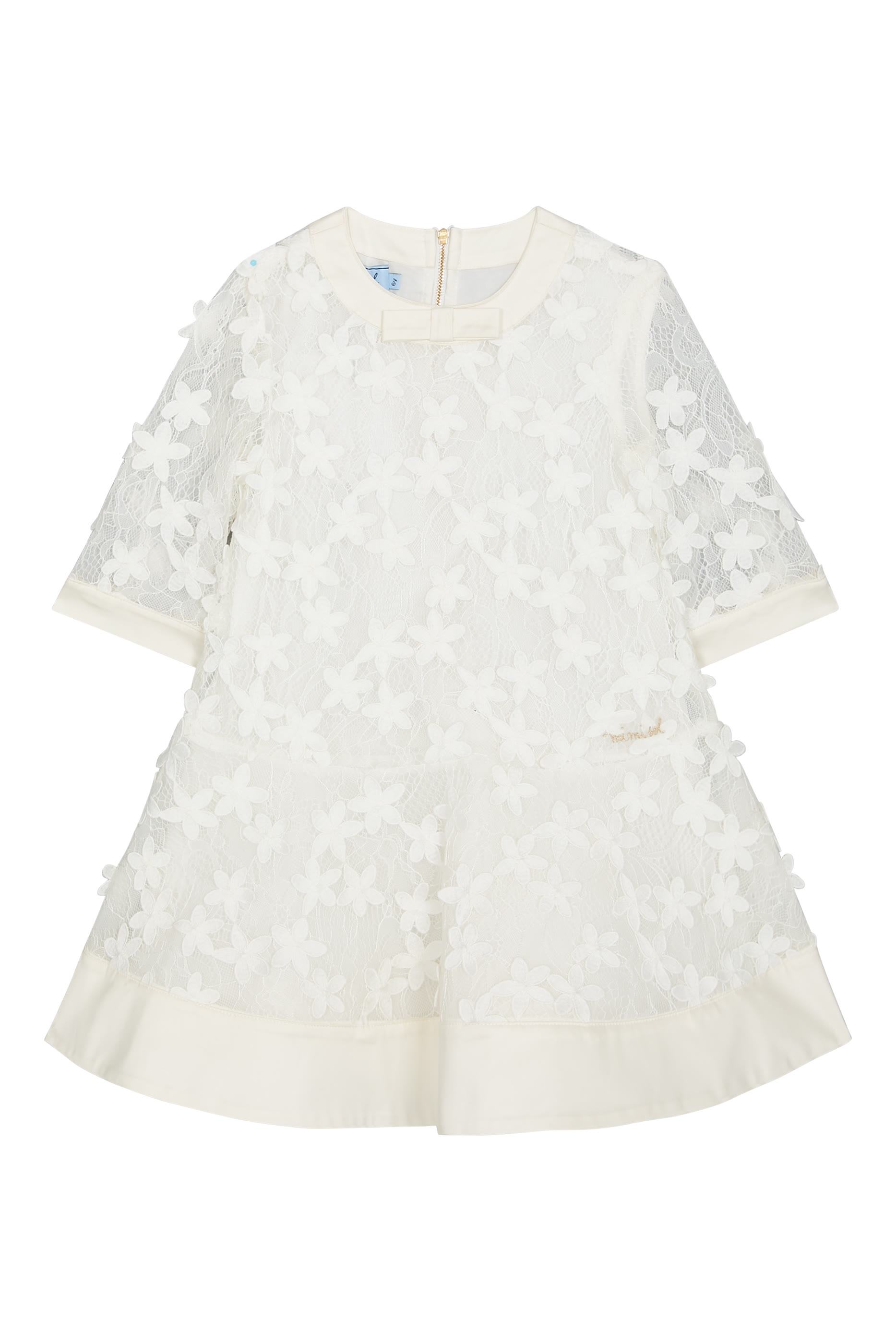 فستان مزين بزهور للأطفال