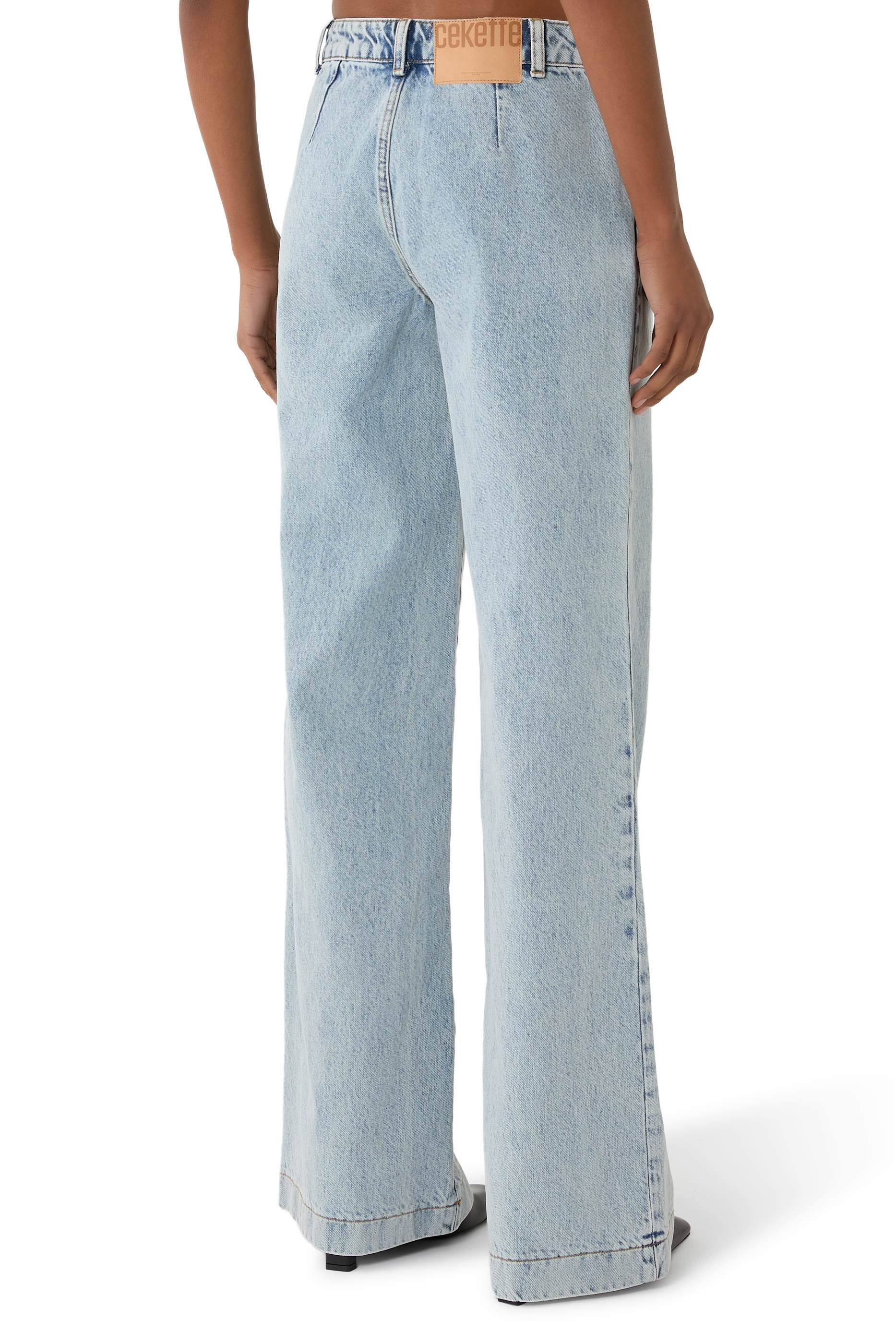 بنطال جينز سايد تشيك