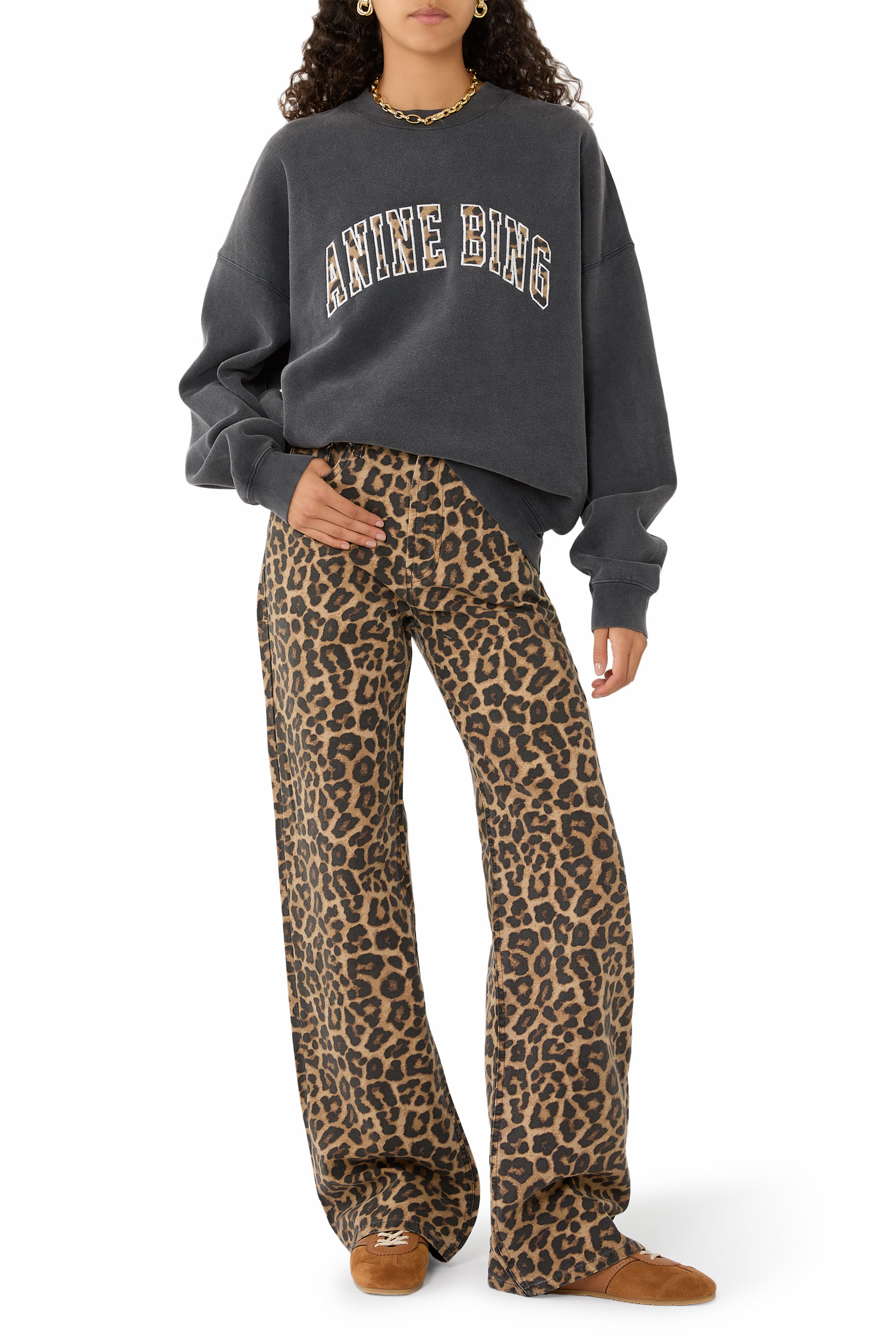 سويت شيرت مايلز بقصة فضفاضة