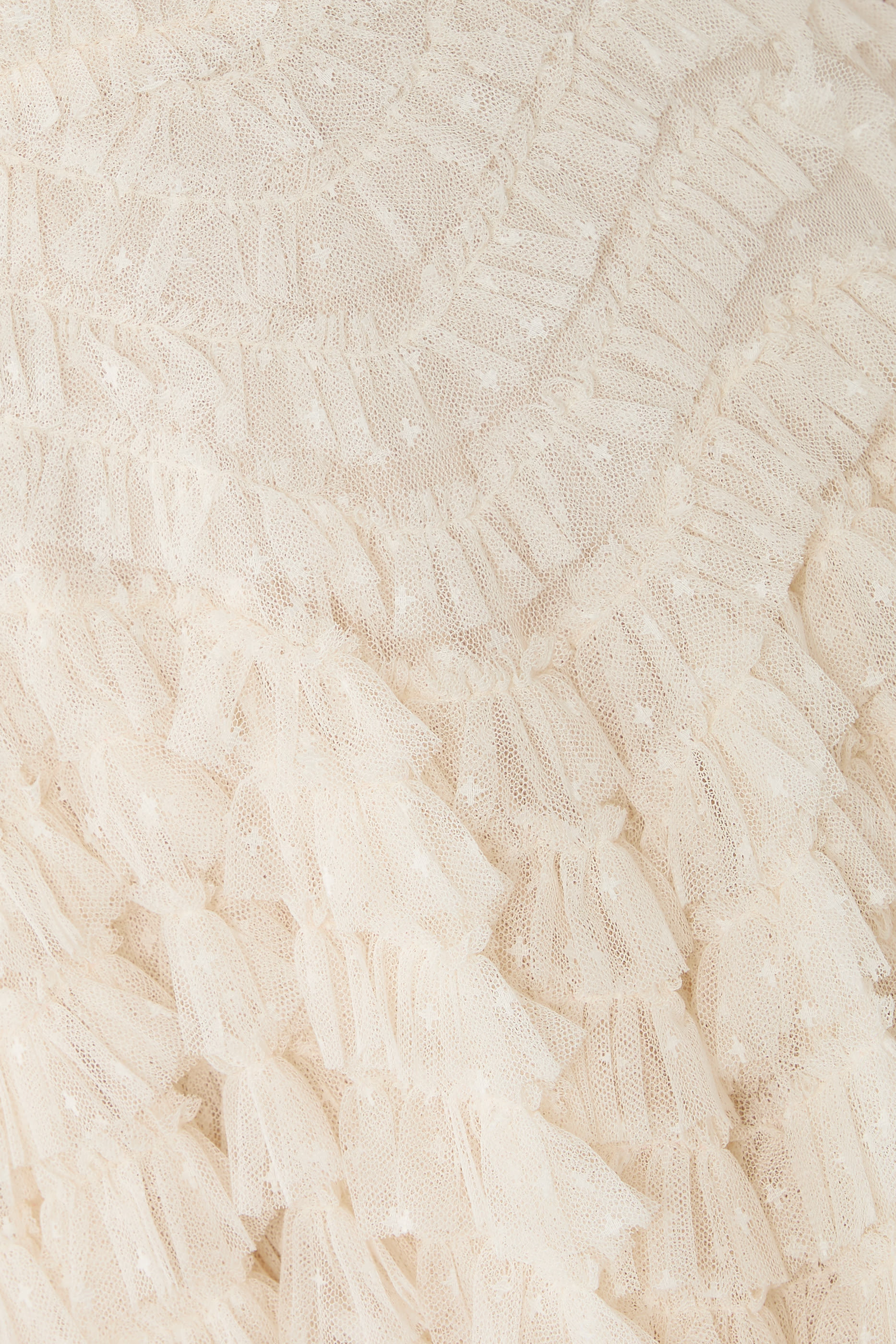 فستان سهرة هاتي بياقة مستديرة وطول الكاحل