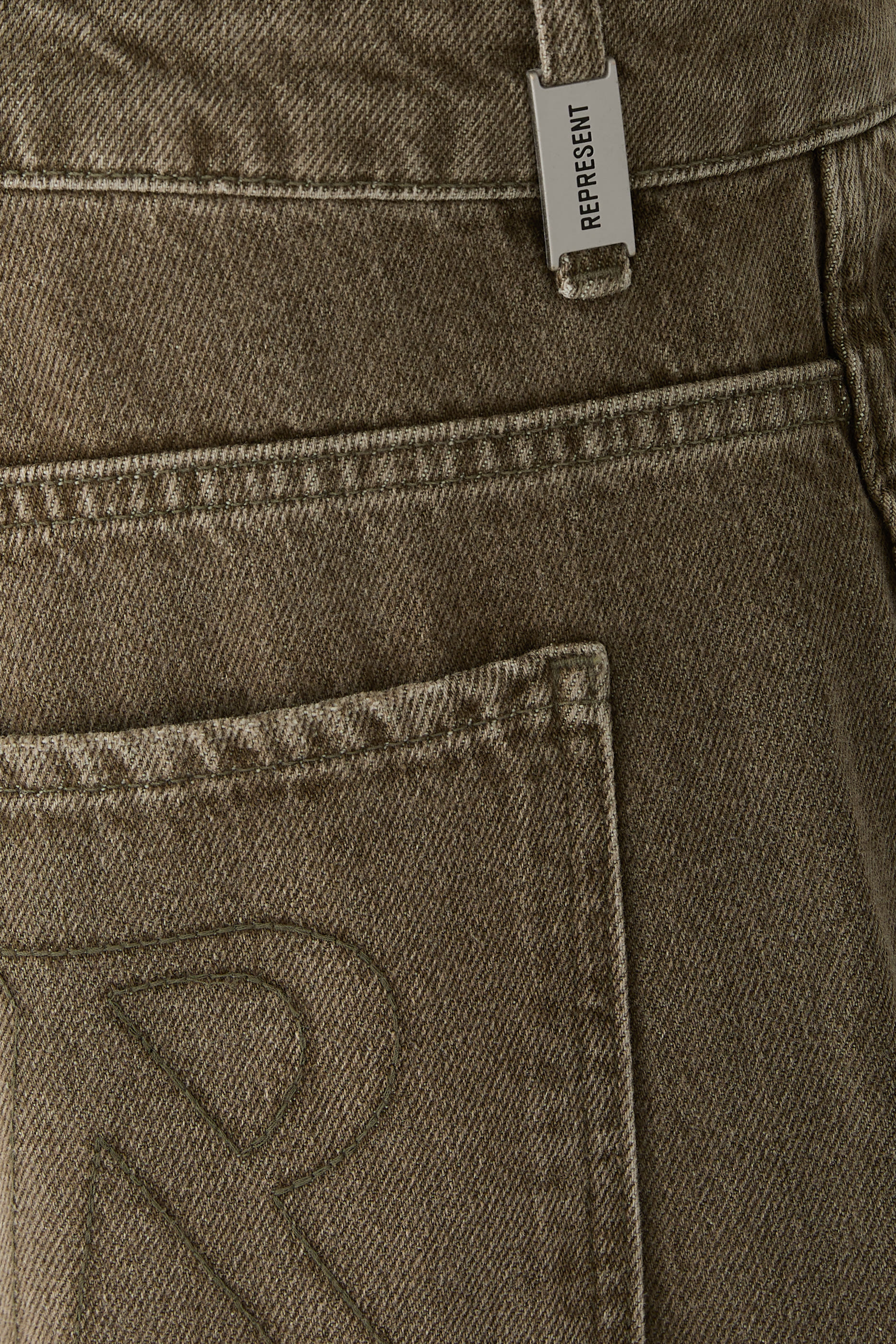 بنطال ار3 فضفاض دنيم