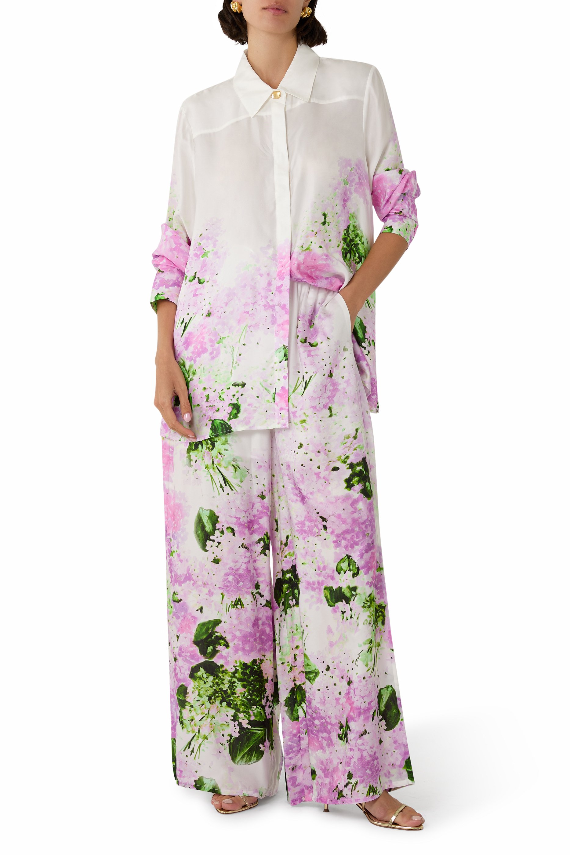 بنطال روزيتا حرير