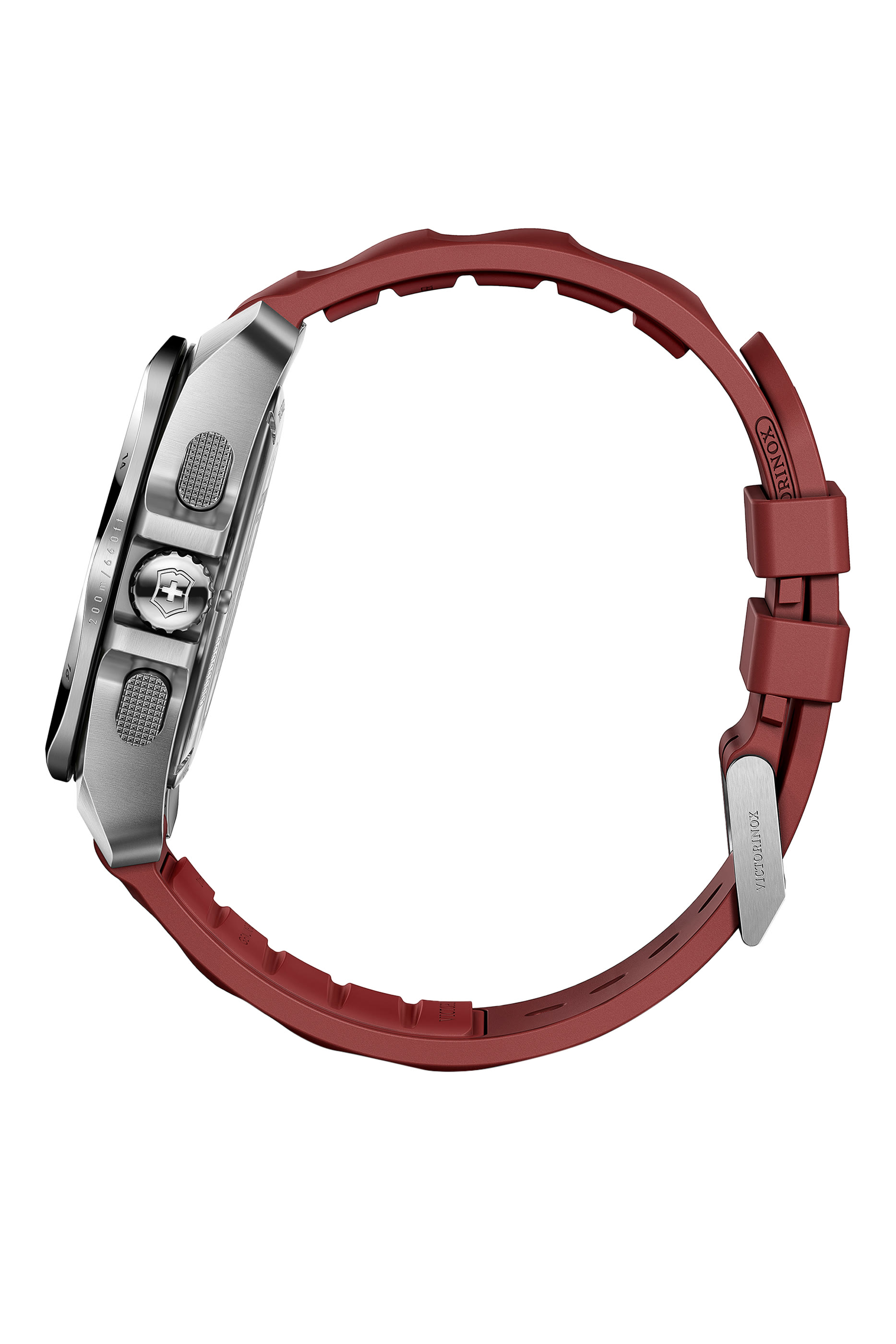 ساعة اي ان او اكس كرونو، ستانلس ستيل ومطاط