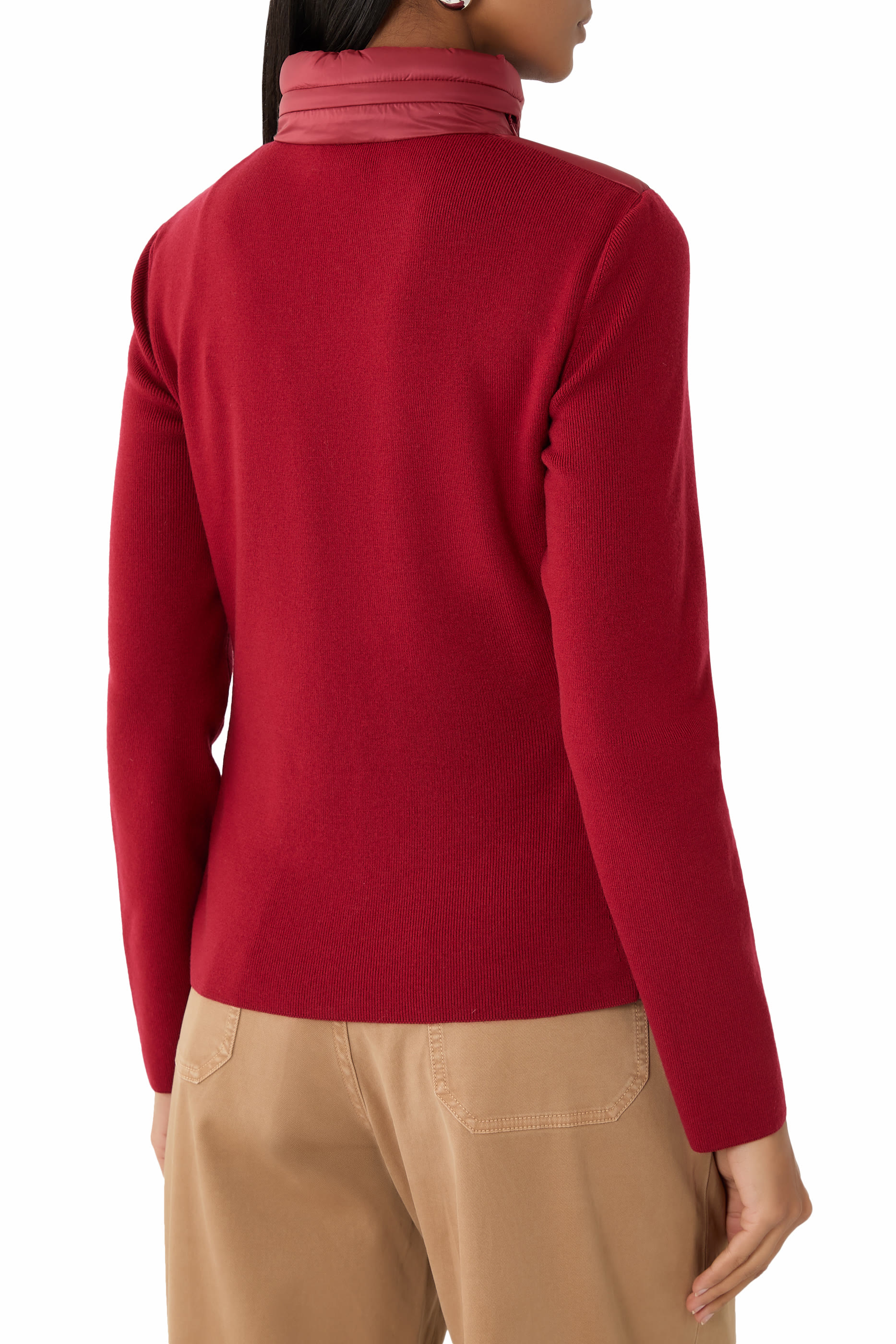 كارديغان مبطن صوف