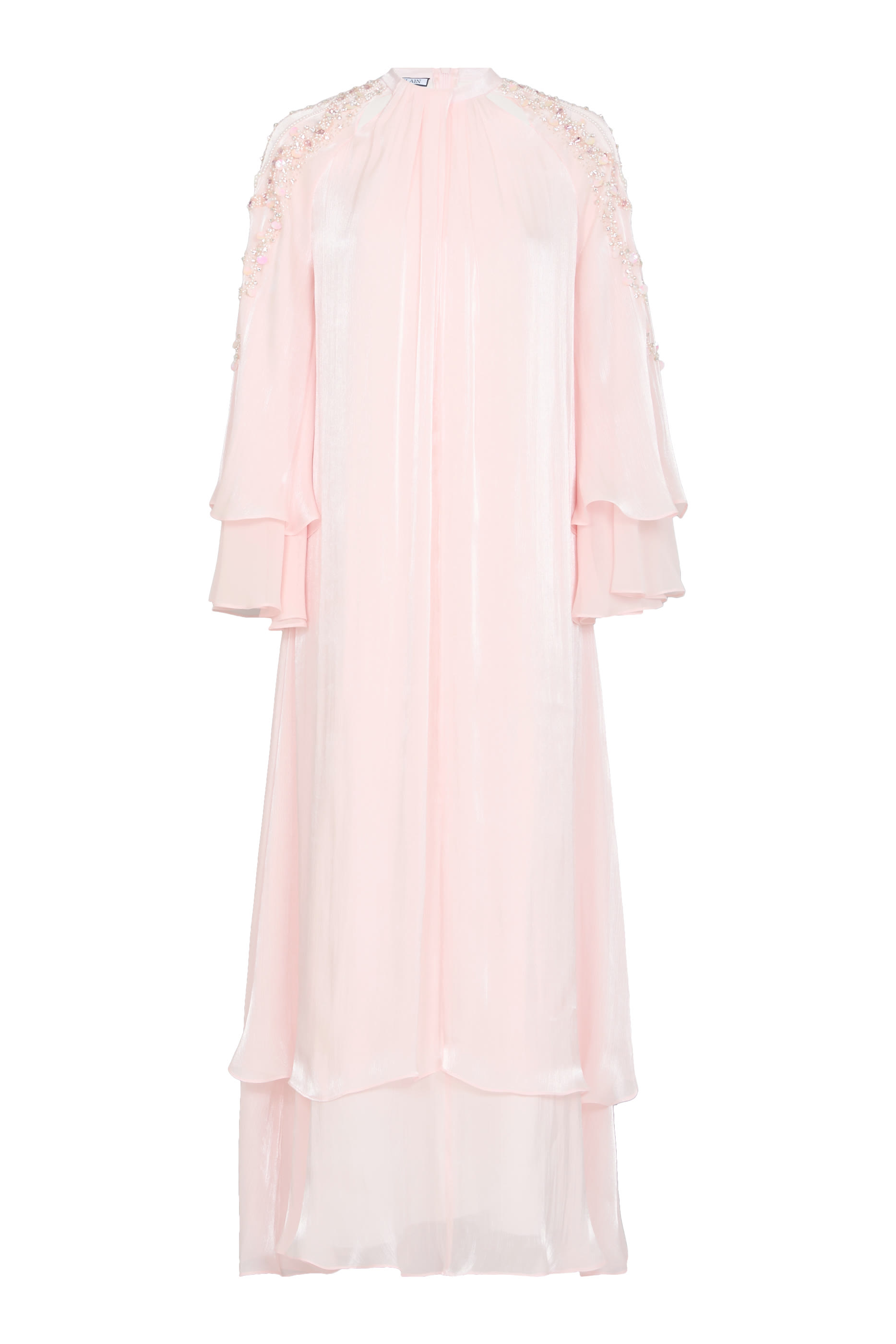 قفطان بياقة عالية مزين