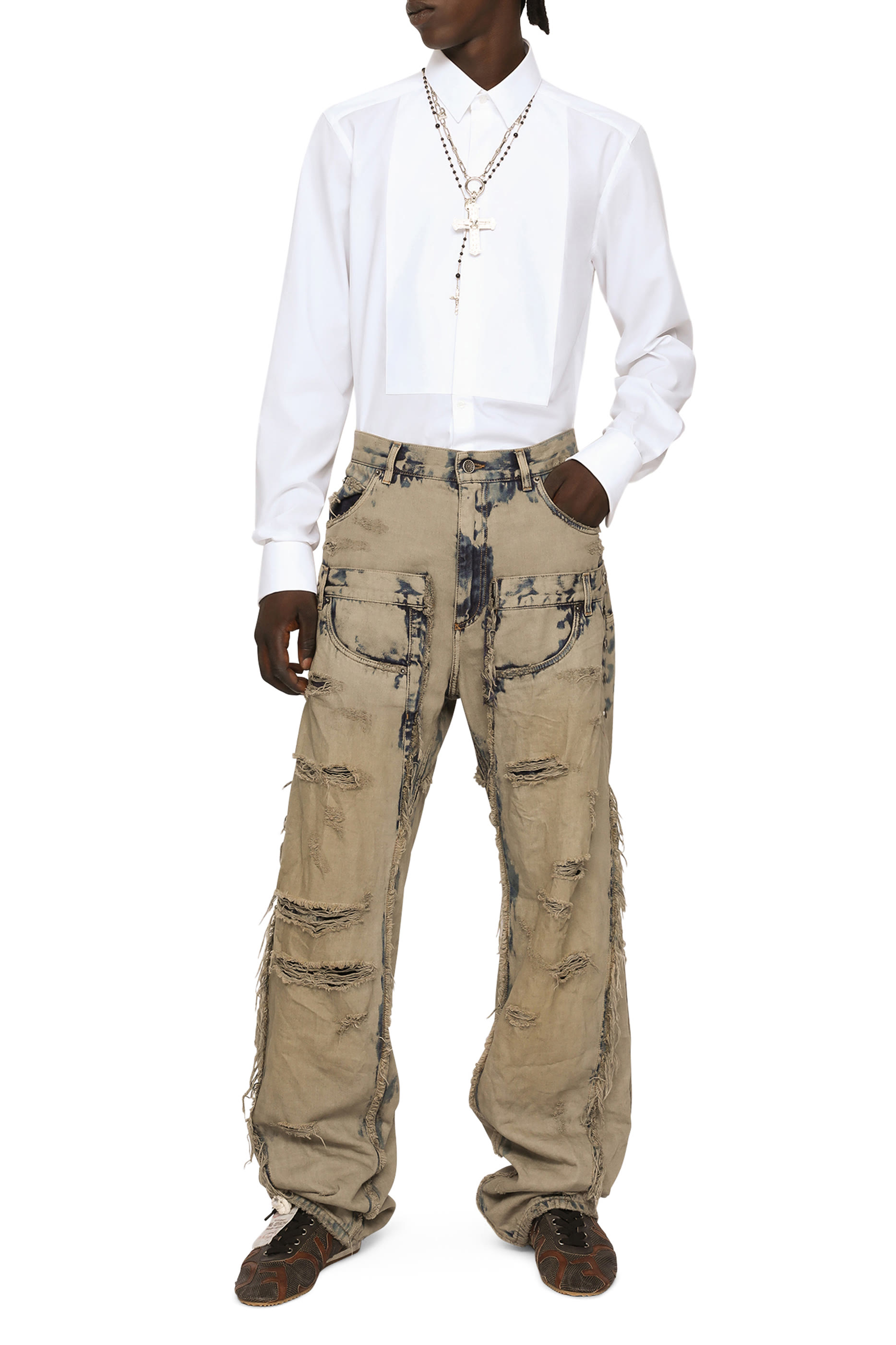 قميص سهرة قطن بوبلين