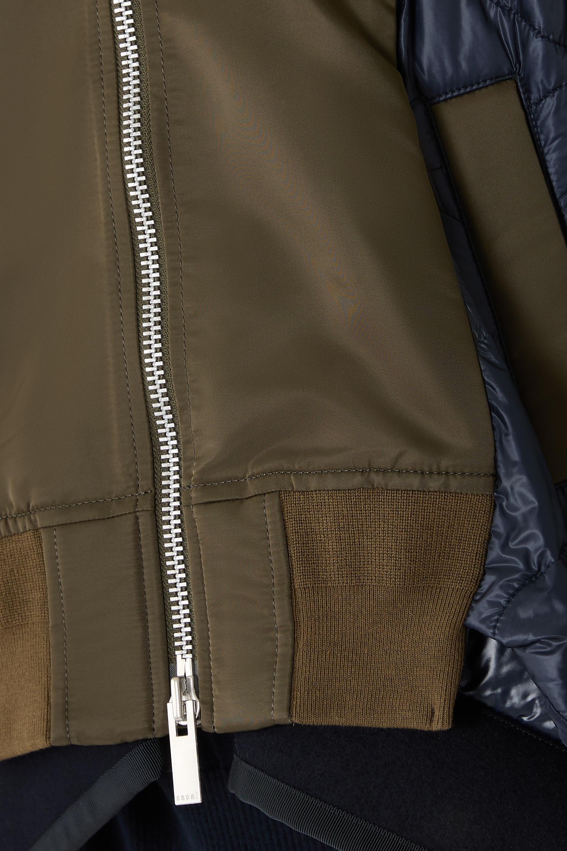 Quilted Zip-Up Bomber Jacket