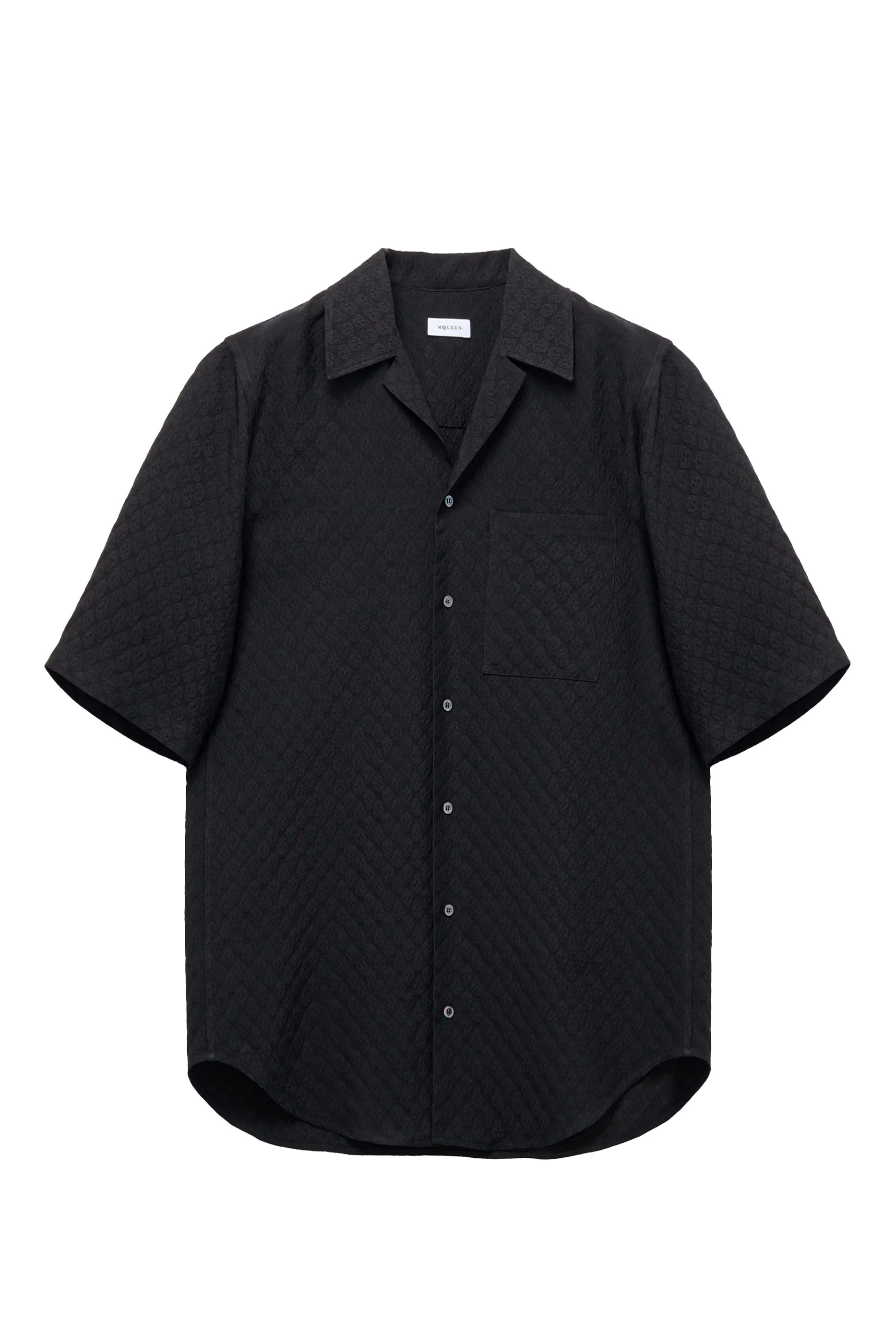 قميص هاوايان بياقة مطوية