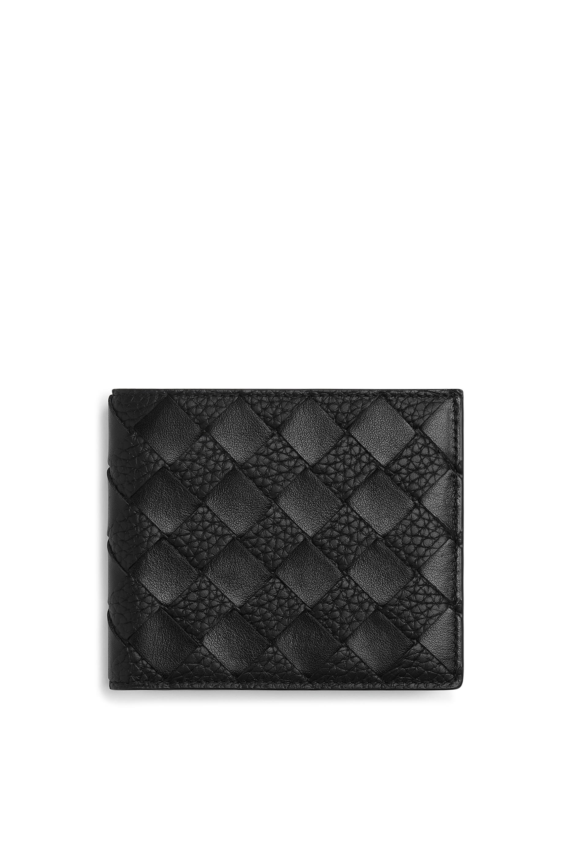 محفظة ثنائية الطي بتصميم مجدول