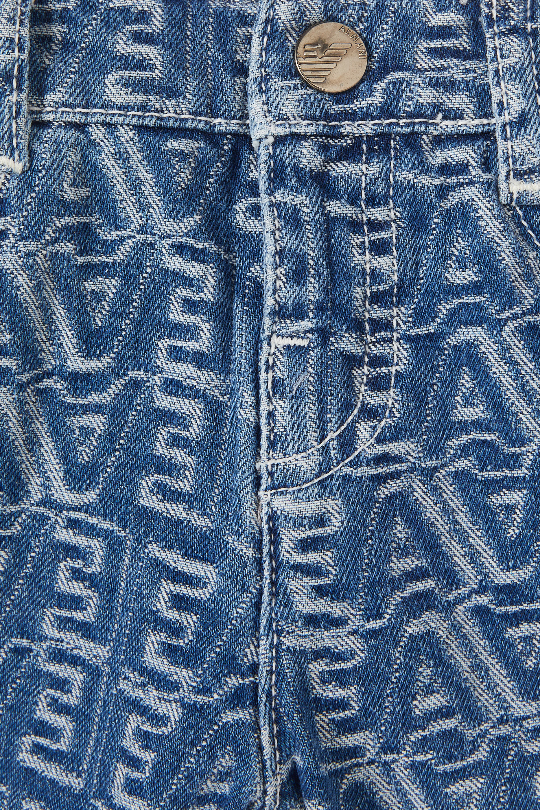  شورت بشعار الماركة بالكامل دنيم جاكار للأطفال