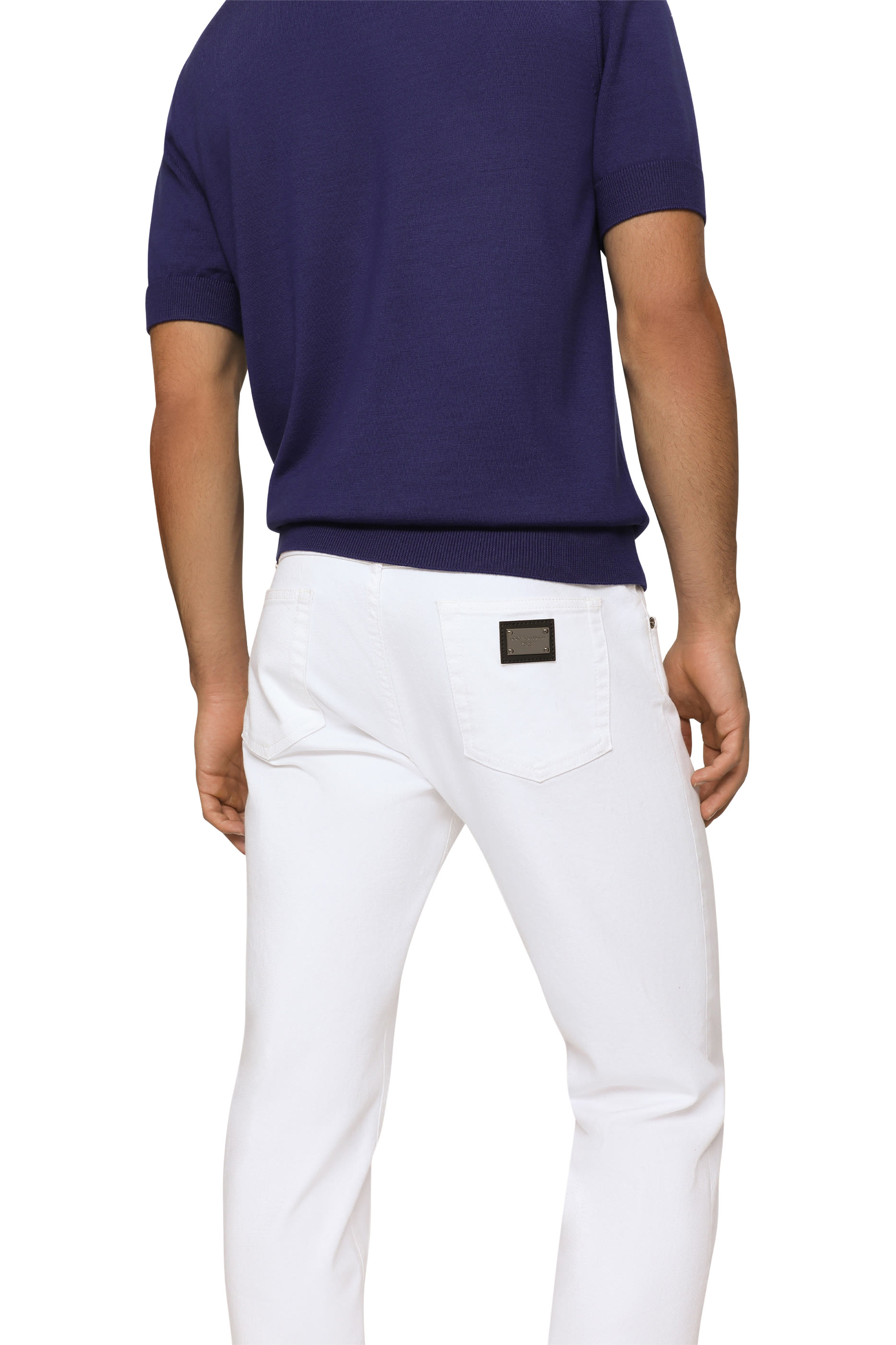 بنطال جينز مطاطي بقصة عادية