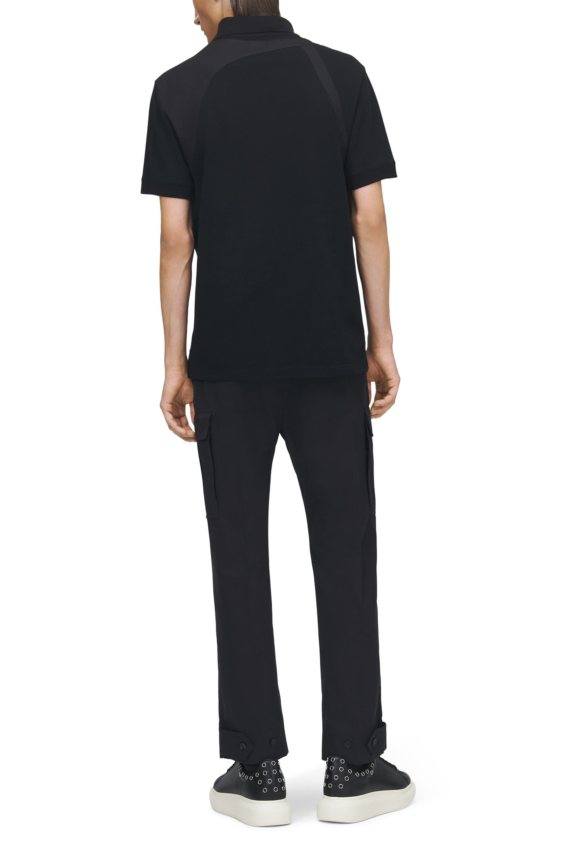 قميص بولو مزين بشريط